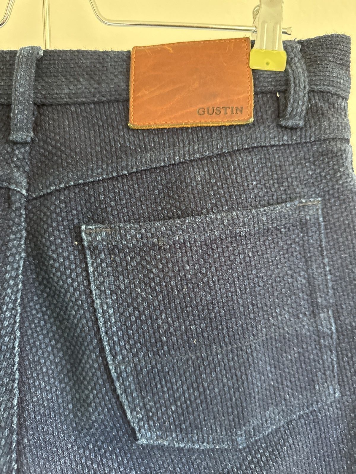 Gustin #341 INDIGO MONSTER SASHIKO 5 POCKET Size US 31 - 5 Thumbnail