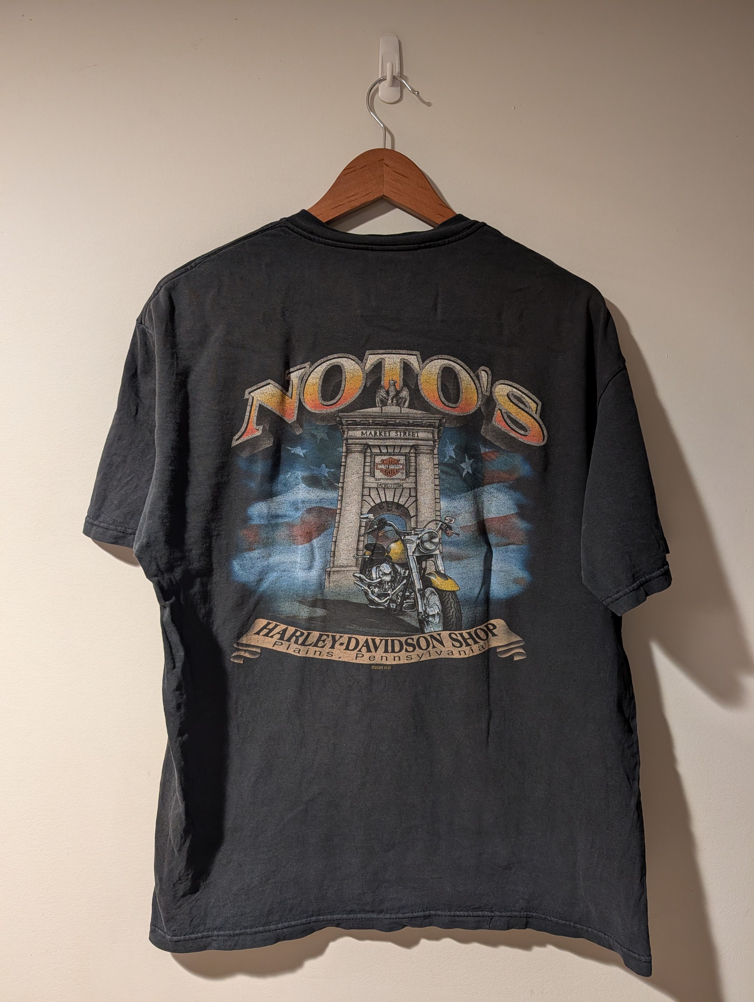 Harley Davidson Vintage 2008 Harley Davidson Motorcycle Skull Large T-Shirt Size US L / EU 52-54 / 3 - 11 Thumbnail