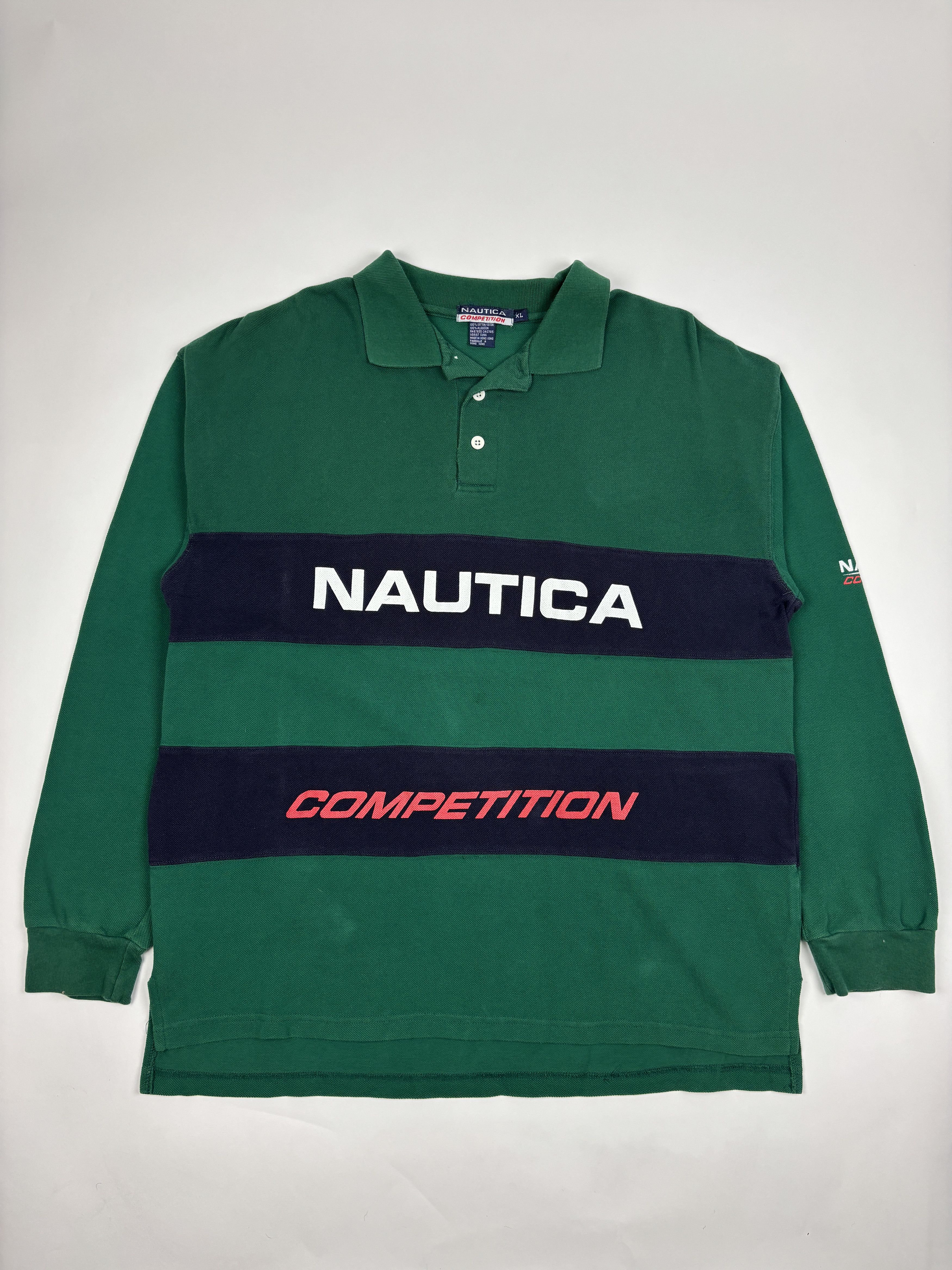 Nautica Vintage Nautica Long Sleeve Polo Size US XL / EU 56 / 4 - 1 Thumbnail