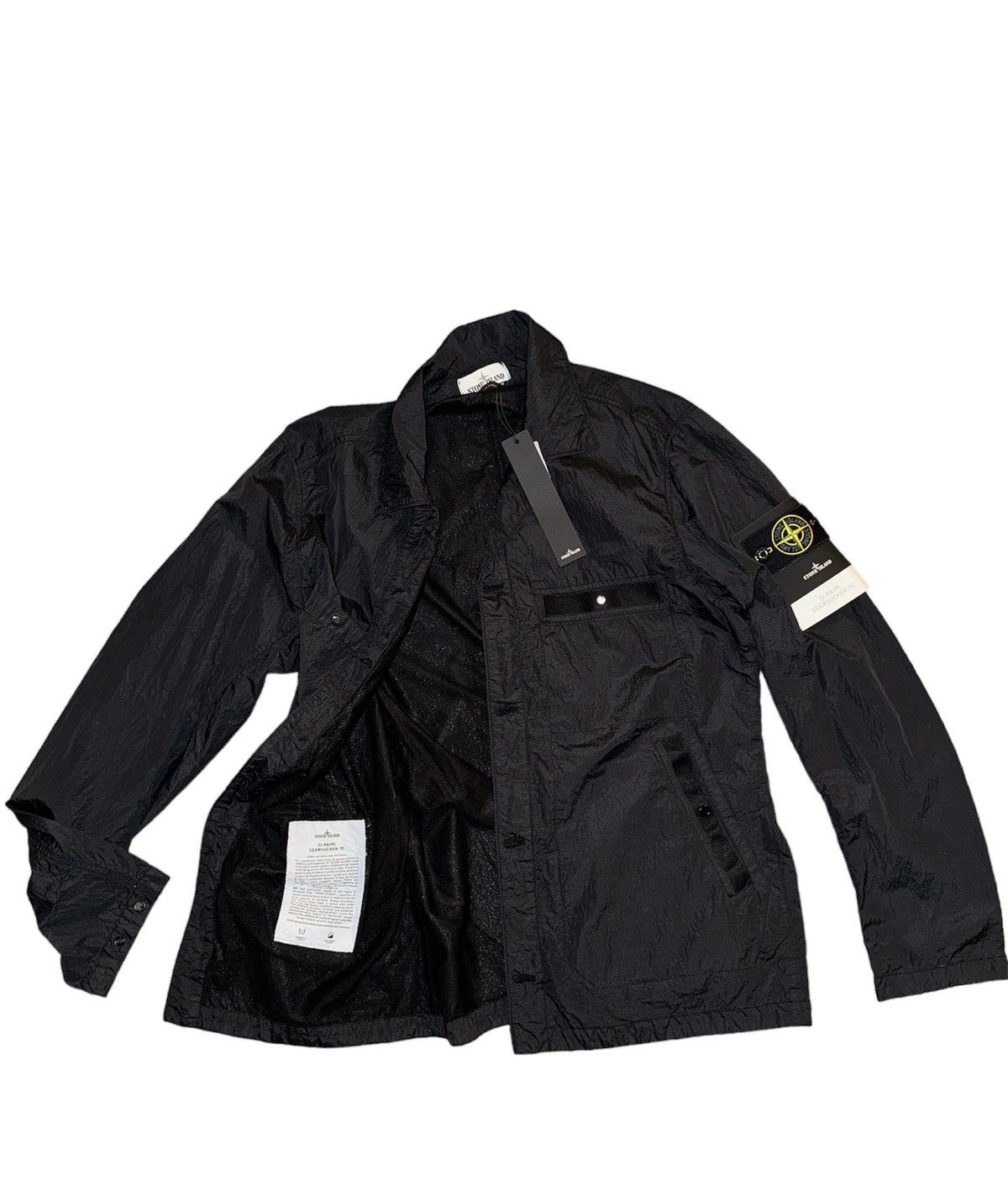 Stone Island 650$ Stone Island Nylon Seersucker-TC Jacket/SI Nylon ...