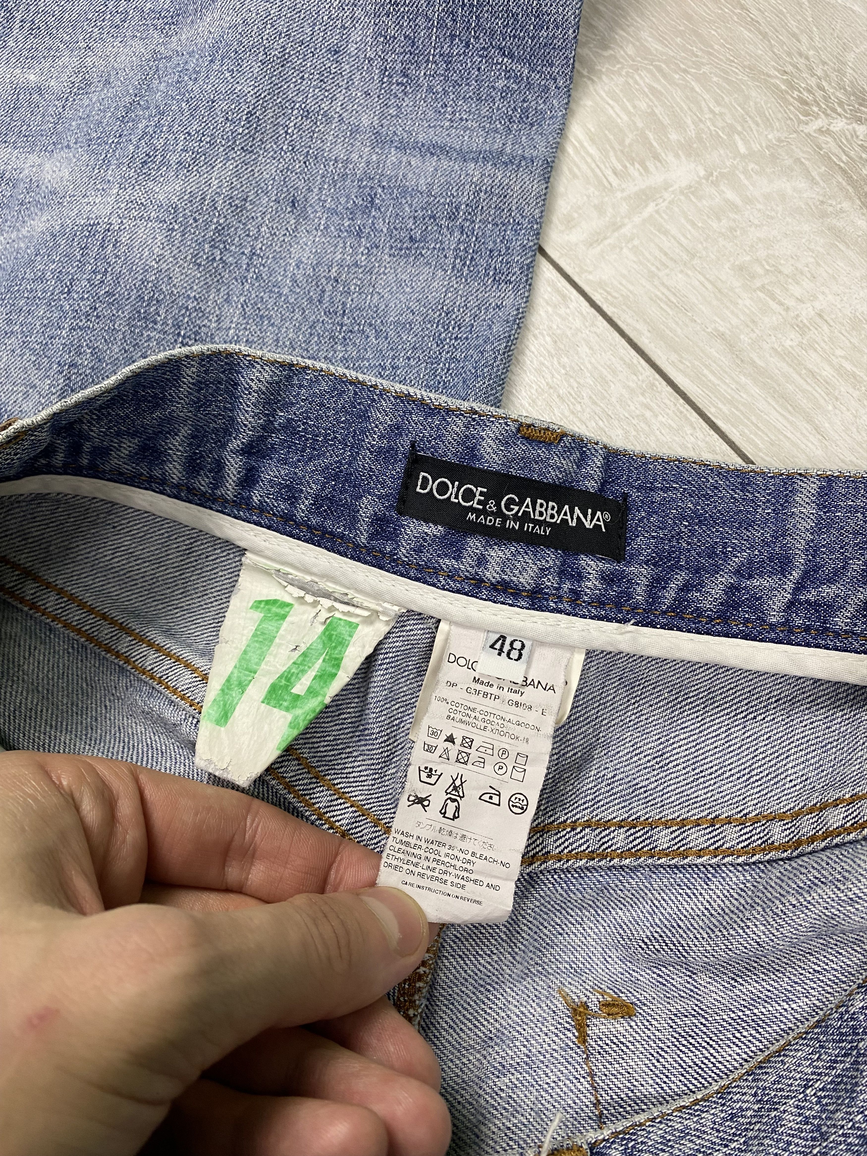Dolce & Gabbana Vintage Dolce Gabbana distressed washed denim stright jeans Size US 32 / EU 48 - 13 Thumbnail