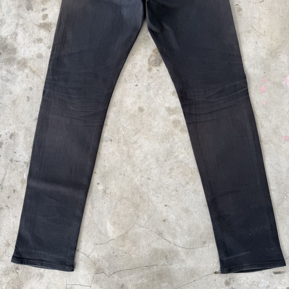 All Blacks W33 Vintage Japanese Brand Selvedge Slim Fit Black Denim Size US 33 - 12 Thumbnail