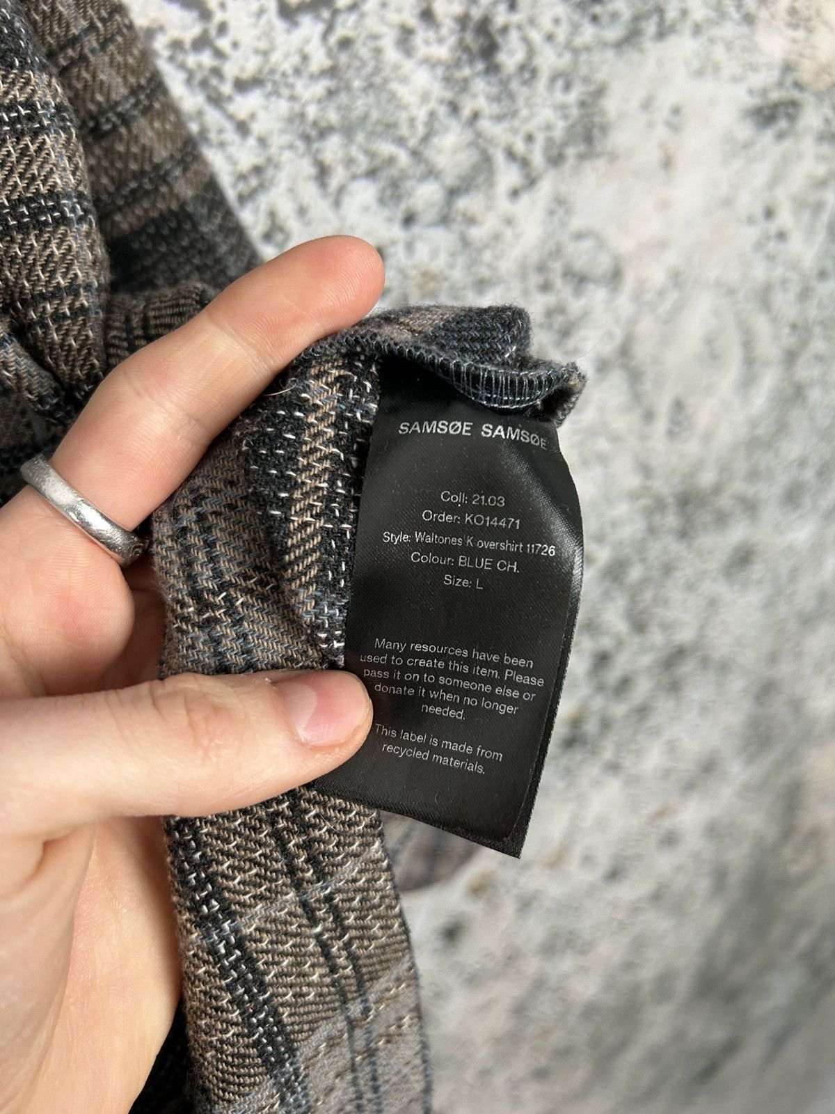 Samsoe Samsoe Samsoe Samsoe Wool Overshirt Avant Garde Scandinavian Size US L / EU 52-54 / 3 - 6 Thumbnail