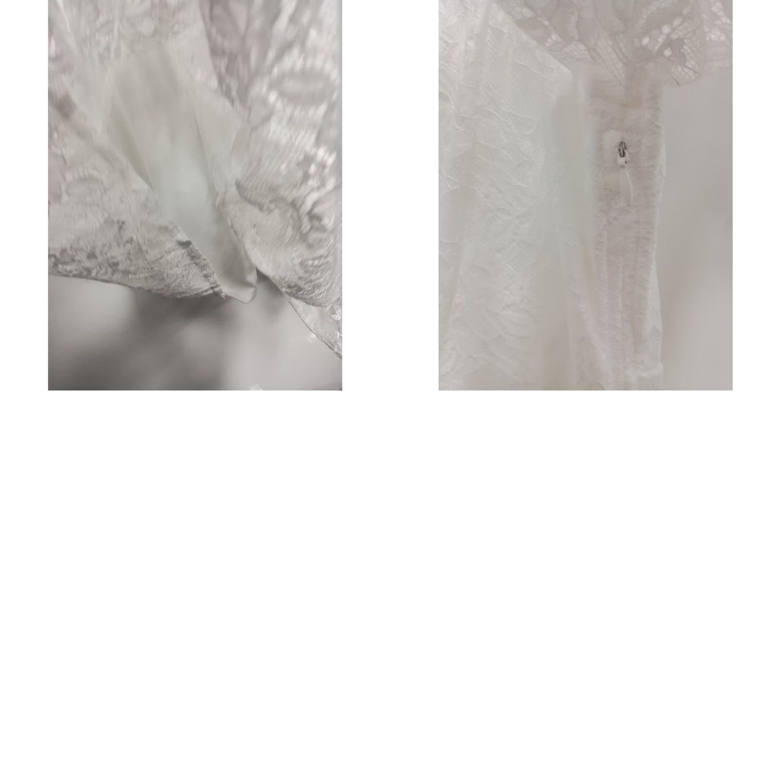 Vintage Simplee Dress Womens Medium White Lace Tiered Midi Boho Romantic Cottagecore Size M / US 6-8 / IT 42-44 - 10 Thumbnail