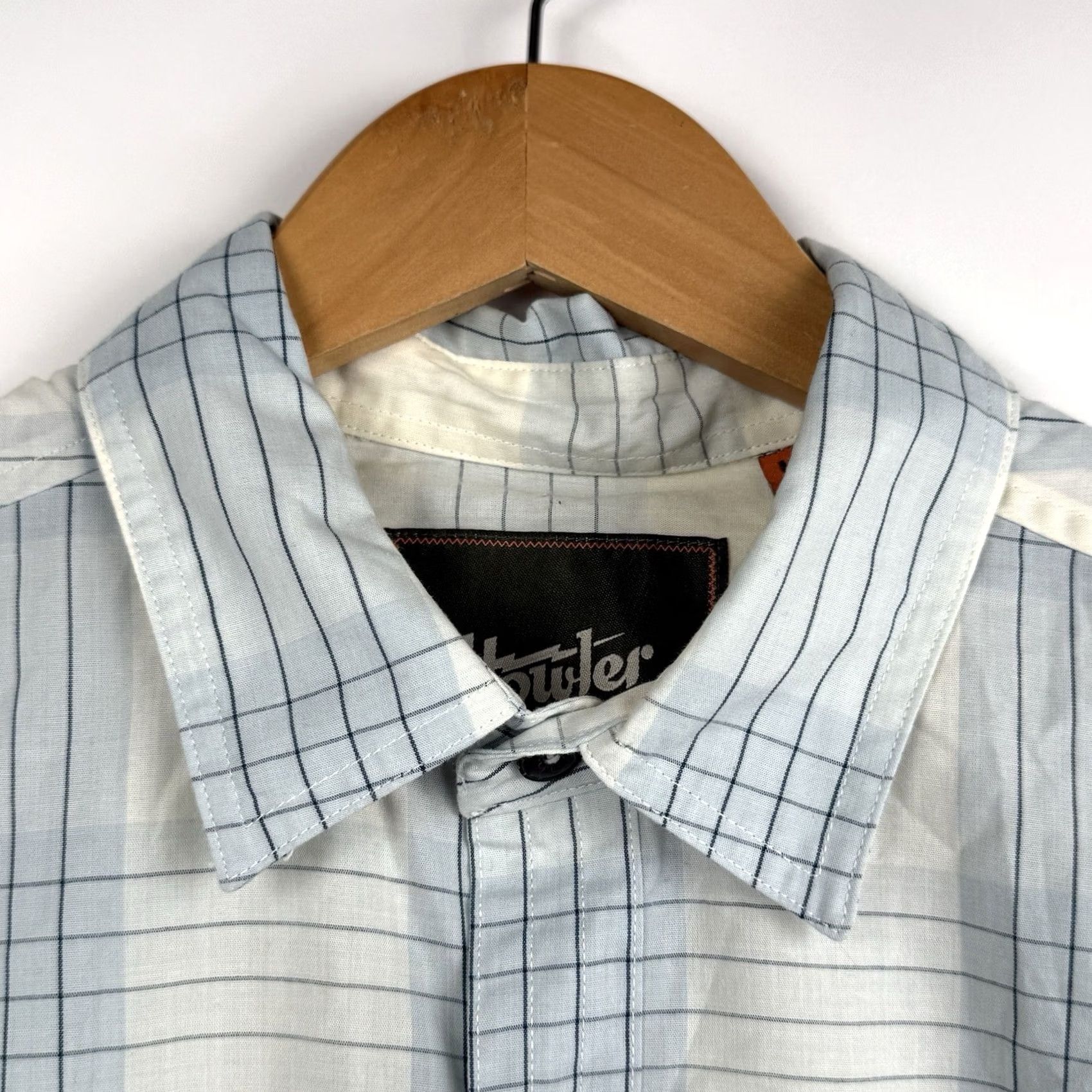 Howler Brothers Howler Brothers Shirt Mens M Plaid Button-Up Blue Lightweight Cowboy Tech Size US M / EU 48-50 / 2 - 2 Thumbnail