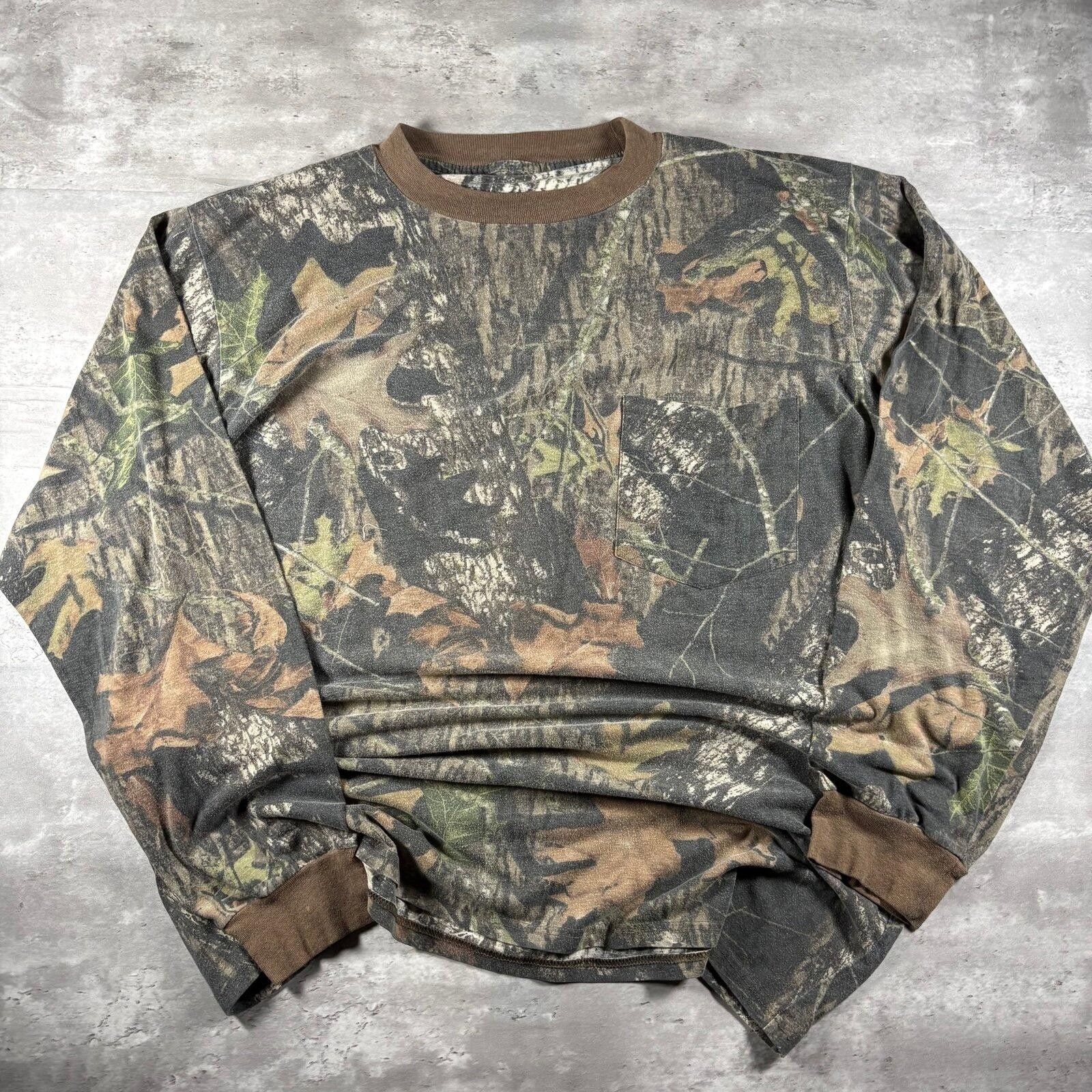 Jerzees Vintage 90s Realtree camo ringer longsleeve tee Size US XL / EU 56 / 4 - 8 Thumbnail