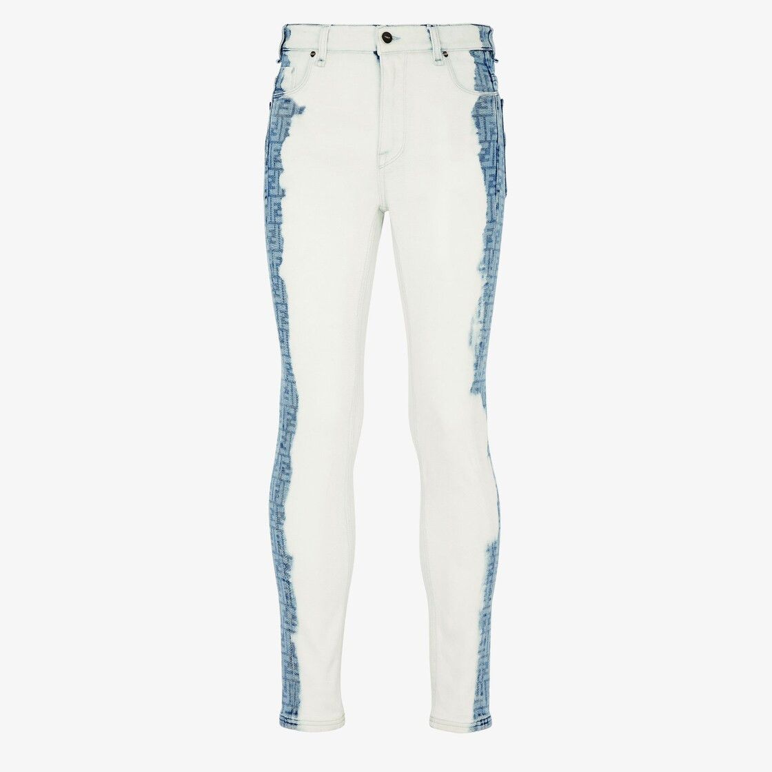 Fendi o1w1db10325 FLP299 Denim Pant in Blue & White Size US 32 / EU 48 - 1 Preview