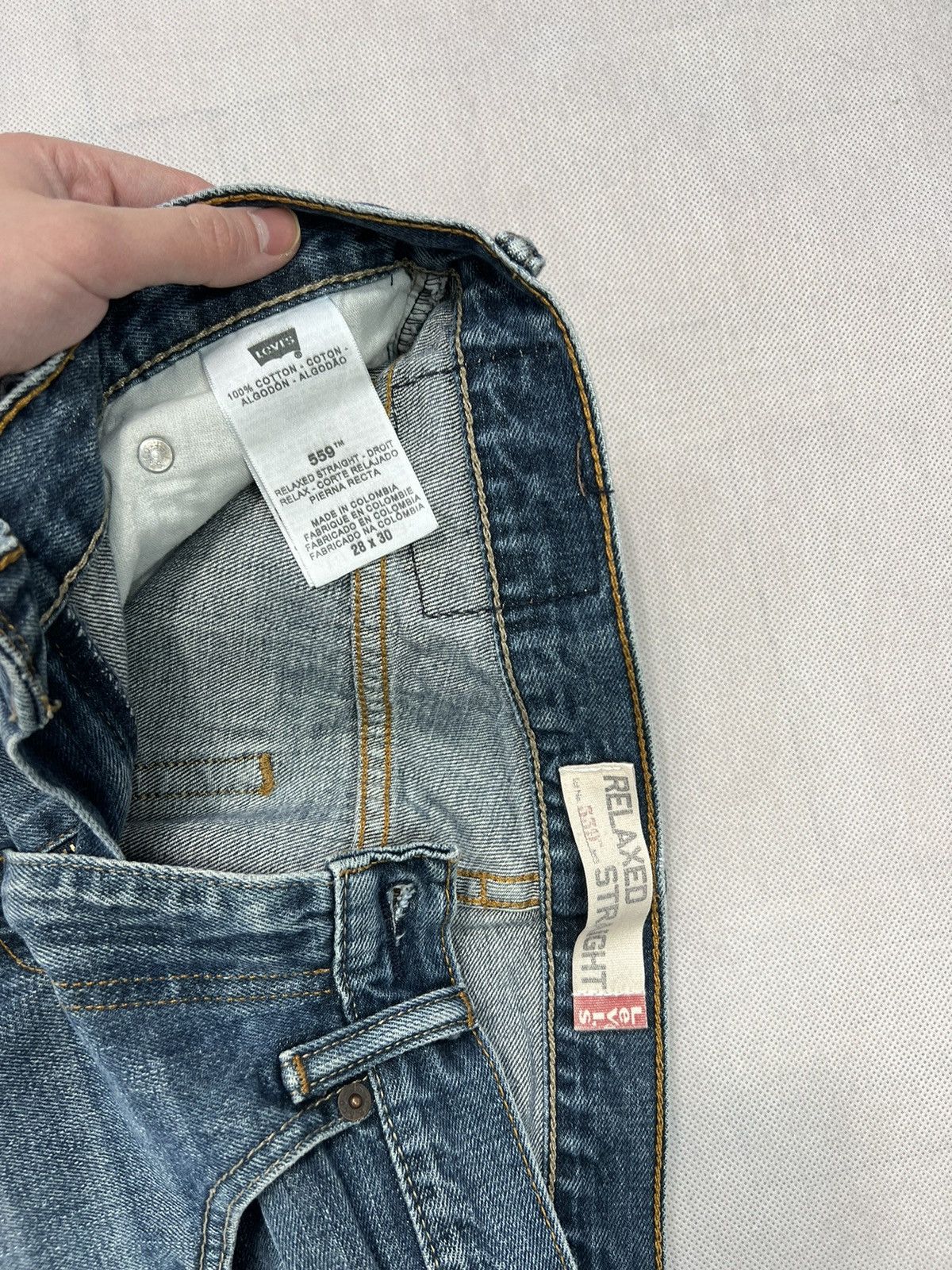 Levi's × Levi's Vintage Clothing Pants Levi’s 559 blue jeans relaxed straight Size US 30 / EU 46 - 4 Thumbnail