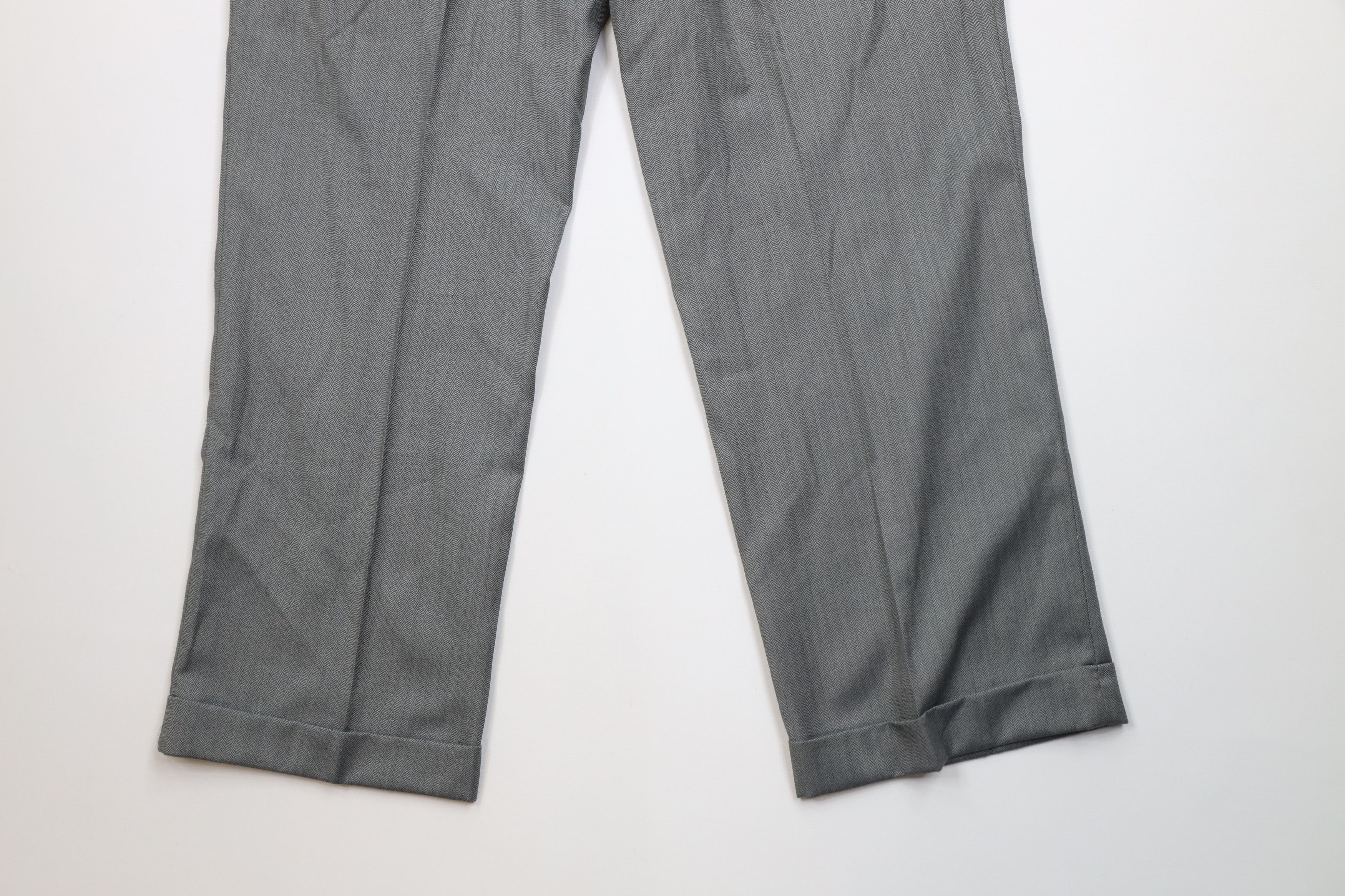 Ralph Lauren Vintage 90s Ralph Lauren Pleated Cuffed Wide Leg Chino Pants Size US 36 / EU 52 - 10 Thumbnail