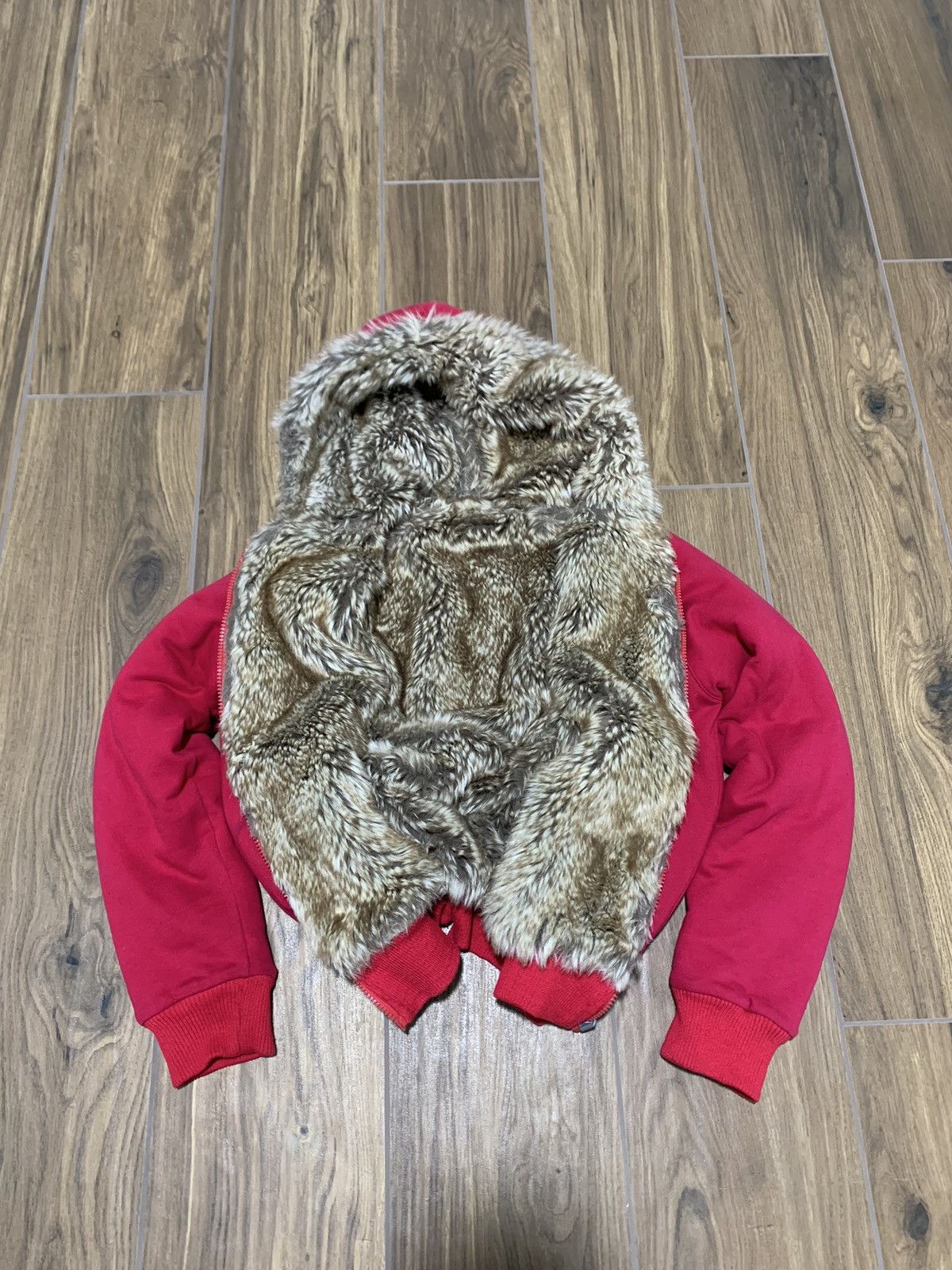If Six Was Nine × Le Grande Bleu (L.G.B.) × Vintage VINTAGE ZIP HOODIE WITH FAUX FUR JAPANESE LGB GOA STYLE Size XL / US 12-14 / IT 48-50 - 7 Thumbnail