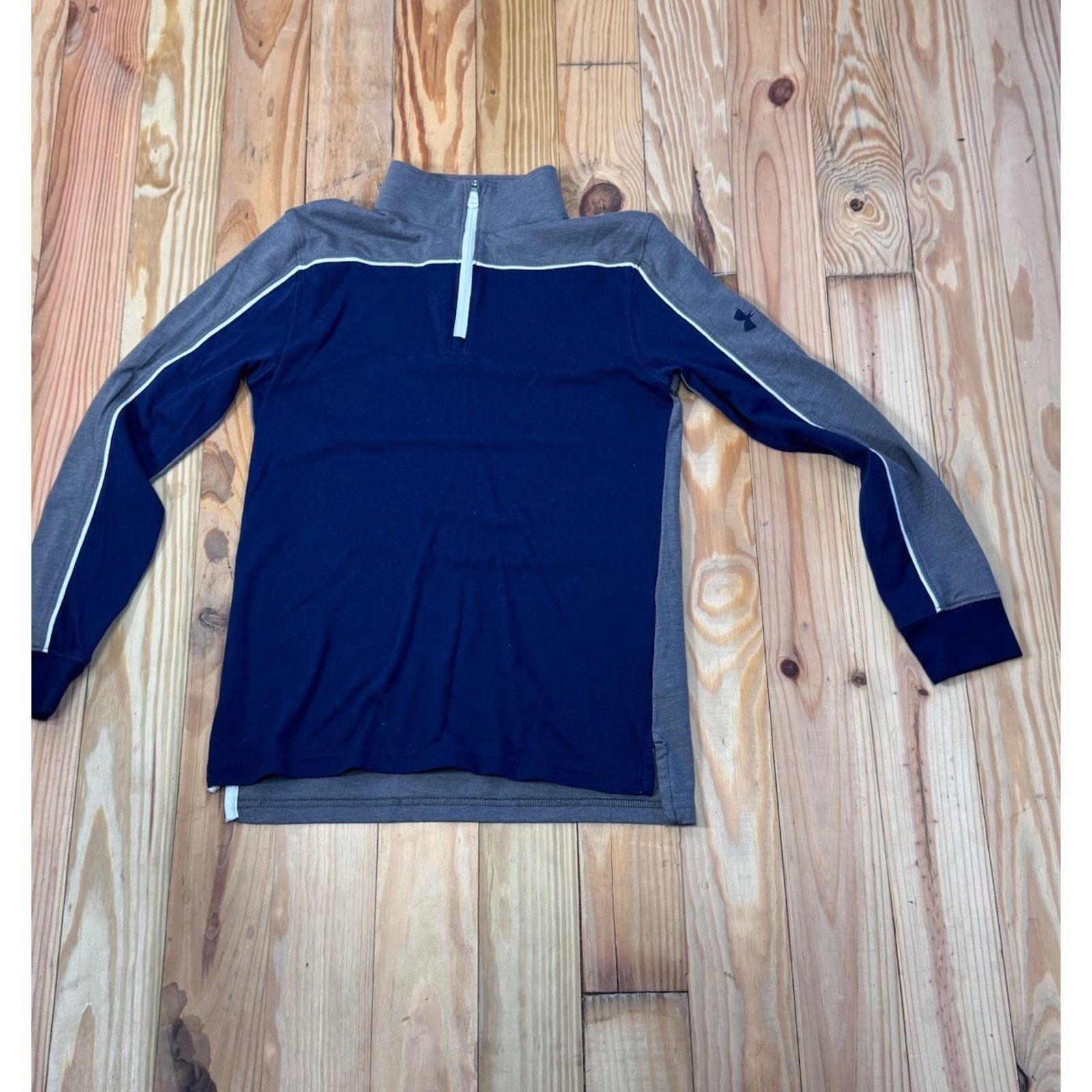 Under Armour UNDER ARMOUR Youth Long Sleeve Warmup Top Medium Blue Gray Size M / US 6-8 / IT 42-44 - 1 Thumbnail