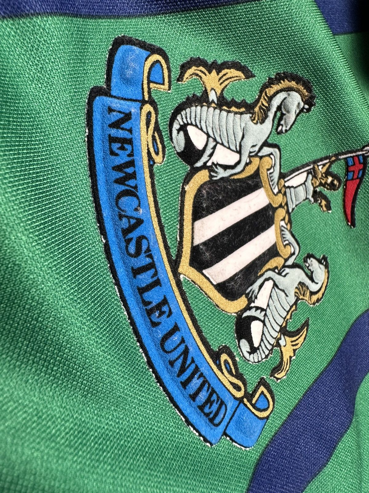 Other Vintage New Castle soccer jersey asics rare size L green Size US L / EU 52-54 / 3 - 6 Thumbnail