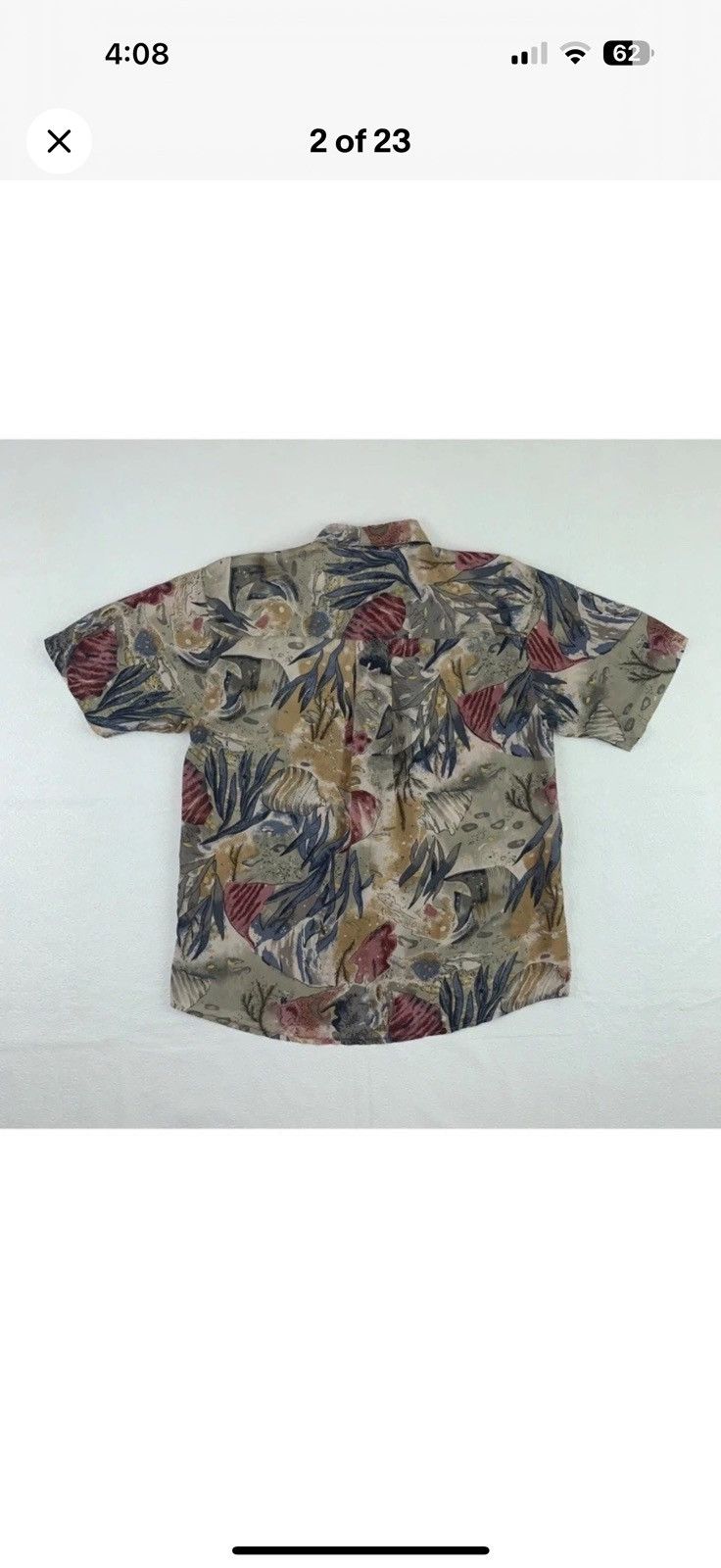 Other Summa Silk Tropical Fish Shirt XL Short Sleeve Hawaiian Size US XL / EU 56 / 4 - 2 Thumbnail