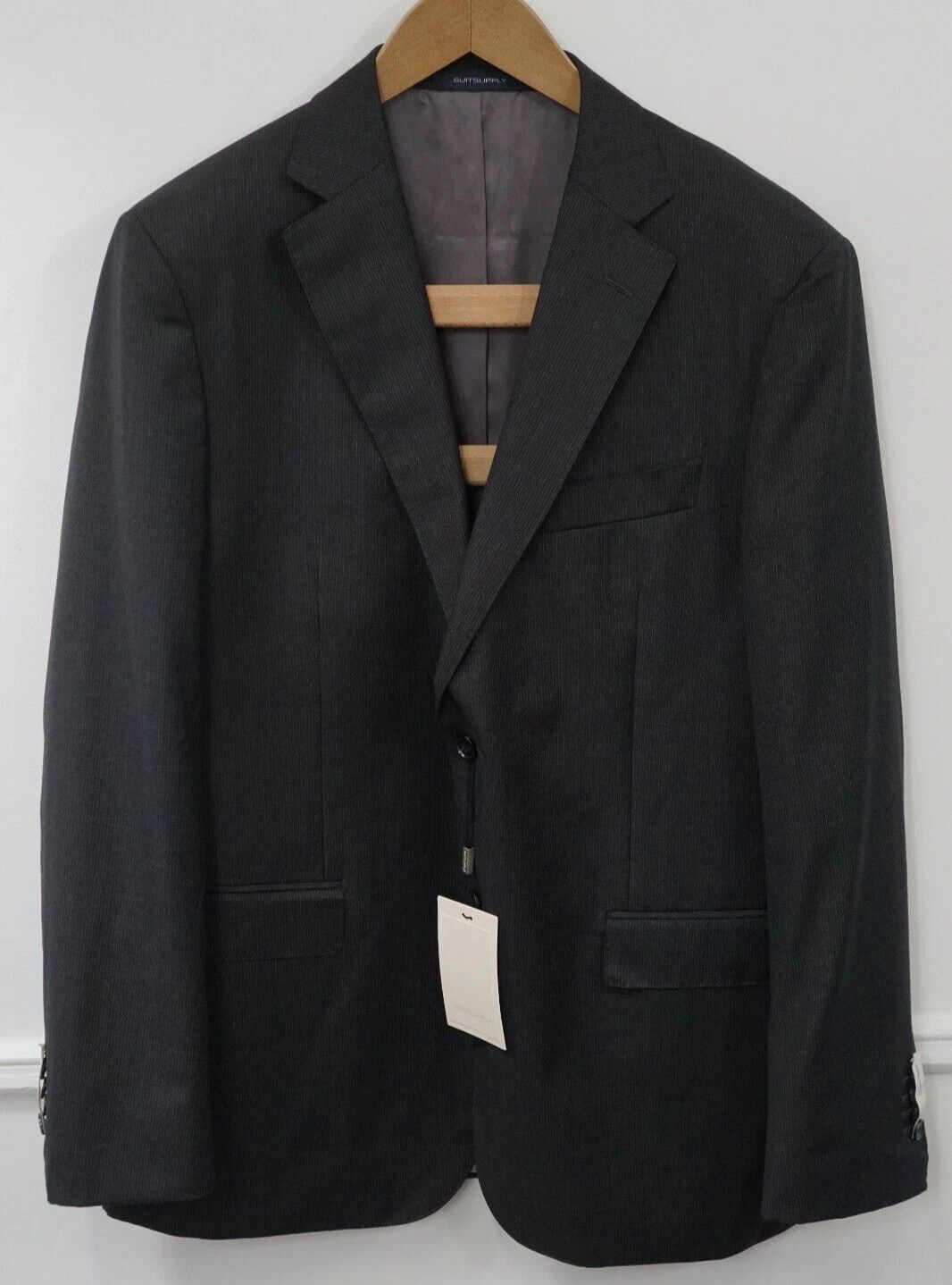 Suitsupply Men Suitsupply Blazer Napoli Grey Pure Wool S110 UK/US44 Size 44R - 1 Thumbnail
