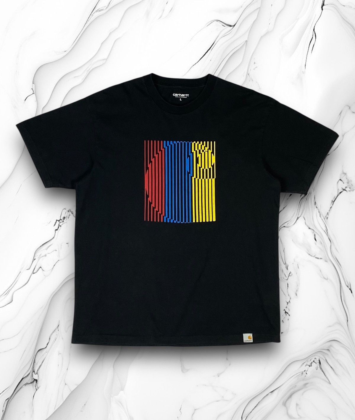 Carhartt Wip Carhartt Wip Big Logo Streetwear Tee T Shirt Mens Size L Size US L / EU 52-54 / 3 - 1 Thumbnail