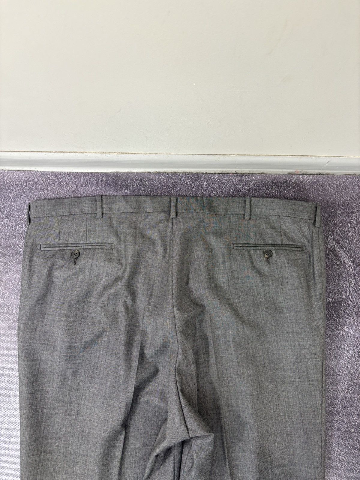 Ermenegildo Zegna Ermenegildo Zegna Su Misura Fit Rom Gray Formal Wool Suit Size 54L - 25 Thumbnail