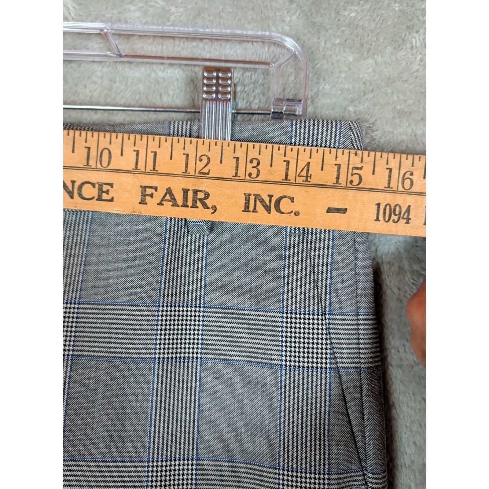 J.Crew J.CREW Cameron Pants Womens 8 Tall Charcoal Glen Straight Flex Workwear Career Plaid Size 30" / US 8 / IT 44 - 7 Thumbnail
