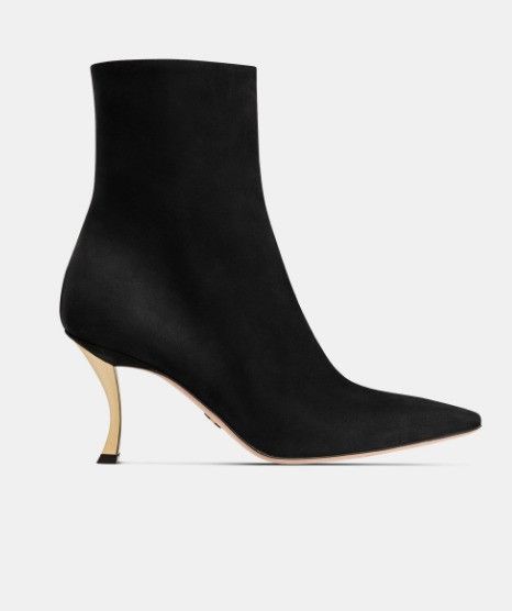 Dior o1w1db10924 D-Fame Heeled Ankle Boot in Black Size US 12 / IT 42 - 1 Thumbnail