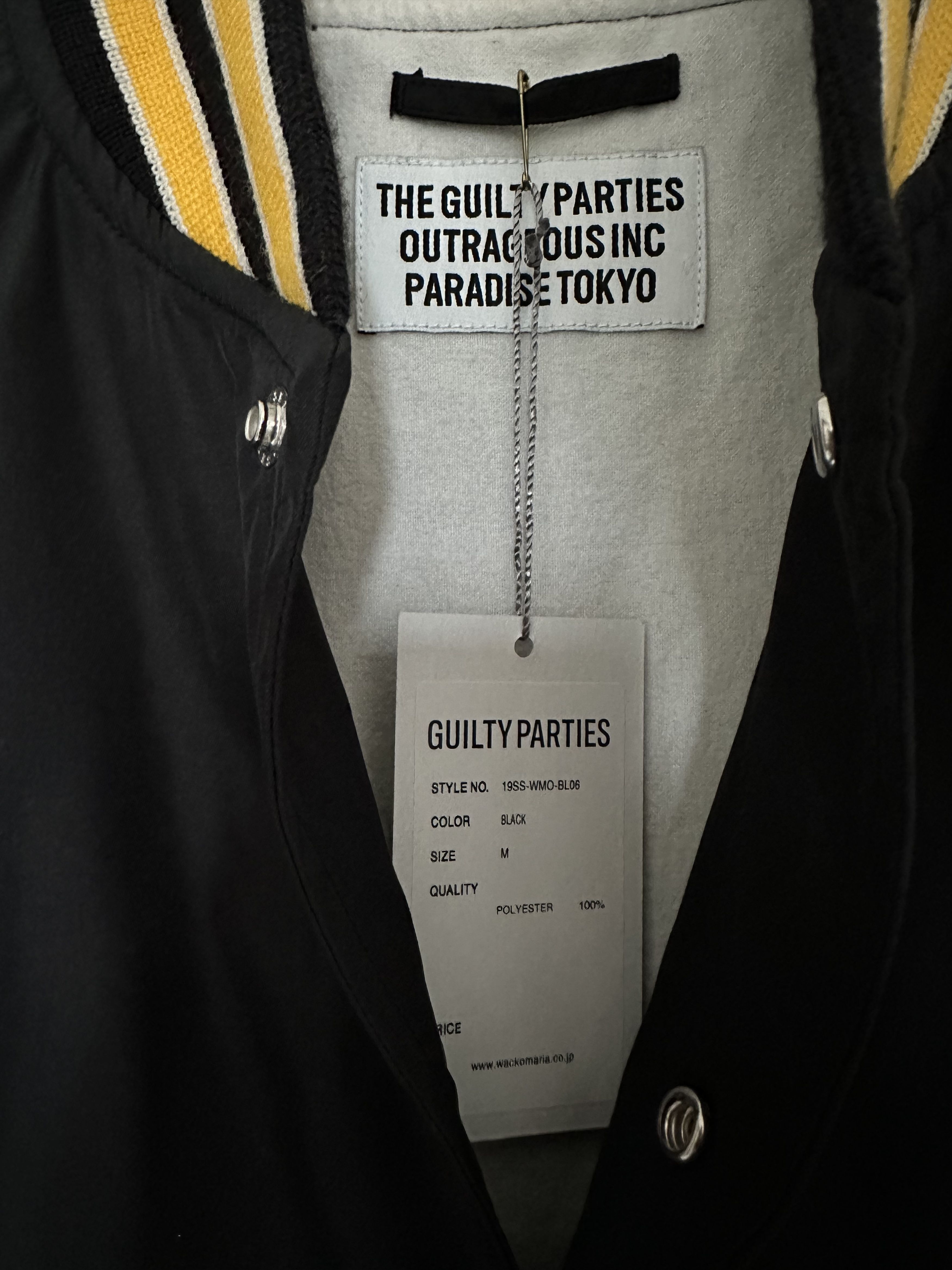 Wacko Maria Wacko Maria Varsity Jacket Type-2 Black Yellow Size US M / EU 48-50 / 2 - 3 Thumbnail