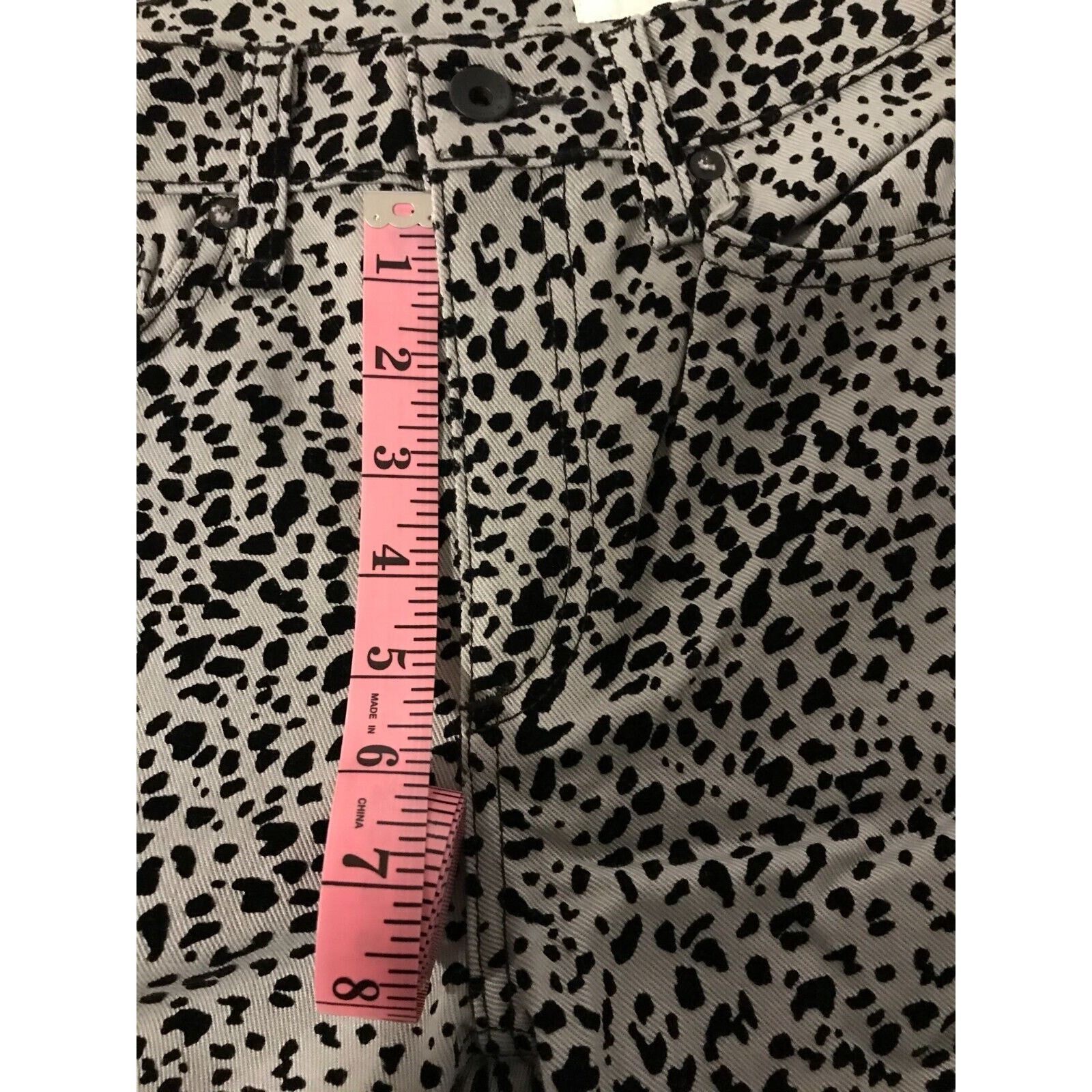 Rag & Bone Rag & Bone Hana High-Rise Slim Cropped Gray Cheetah Jeans Size 26" / US 2 / IT 38 - 15 Thumbnail