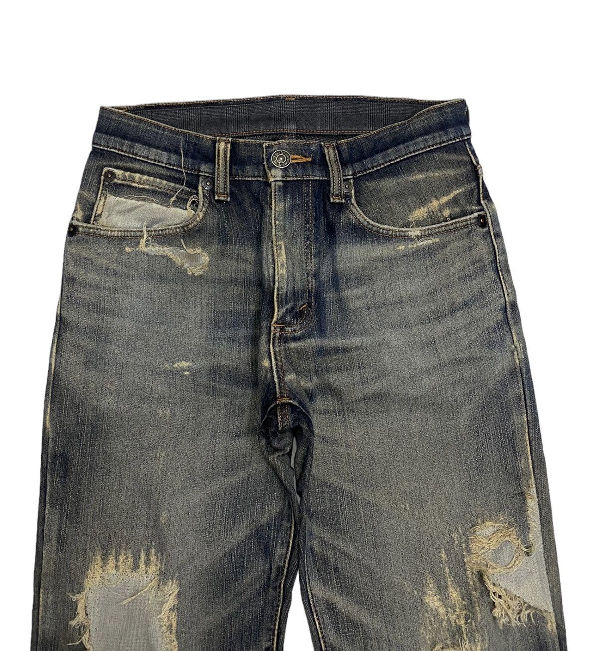 14th Addiction 🔥EDWIN WILD FIRE THRASHED DISTRESSED DENIM JEANS Size US 29 - 5 Thumbnail