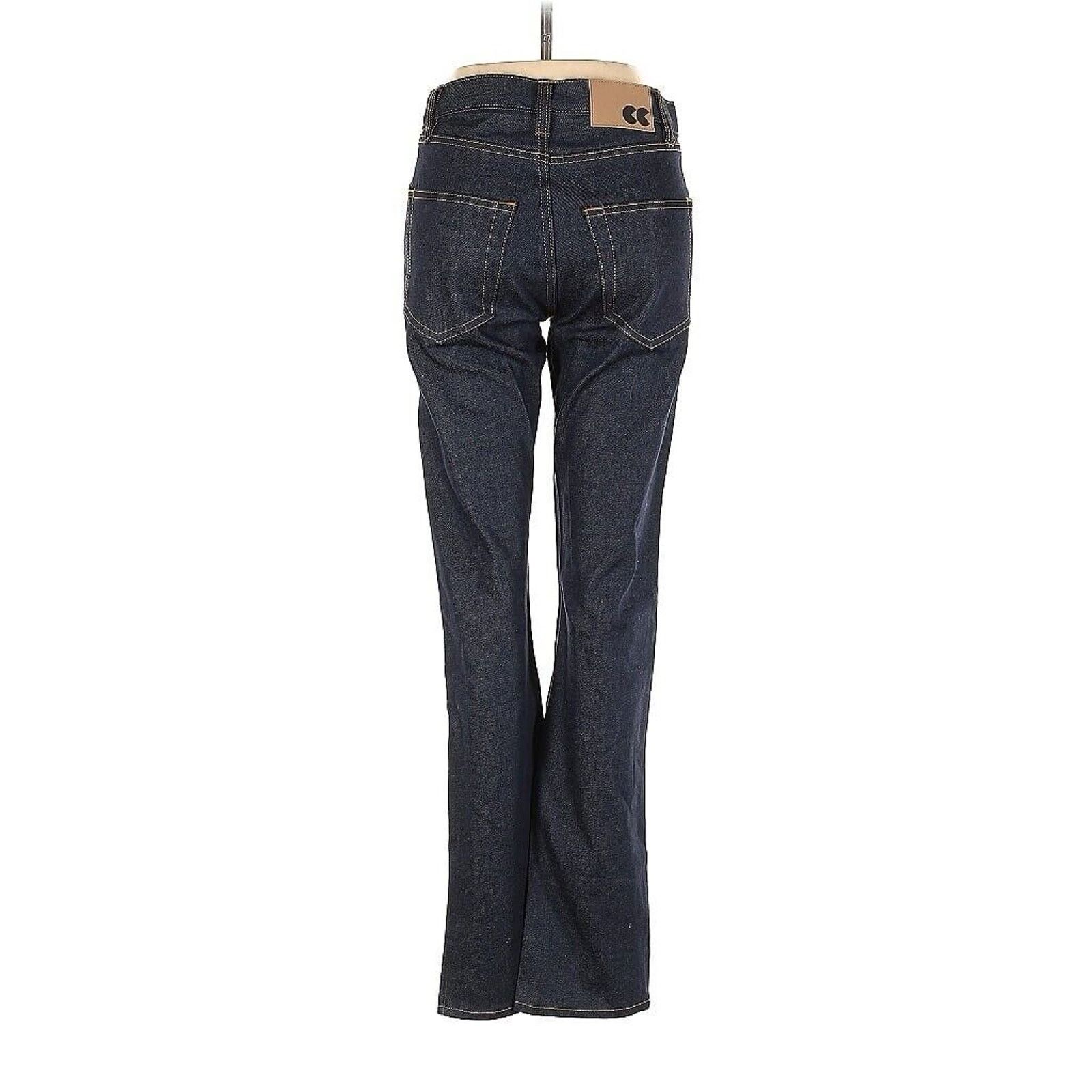 Designer Community Clothing Raw indigo Denim High Waist Straight 8 Size 30" / US 8 / IT 44 - 2 Thumbnail