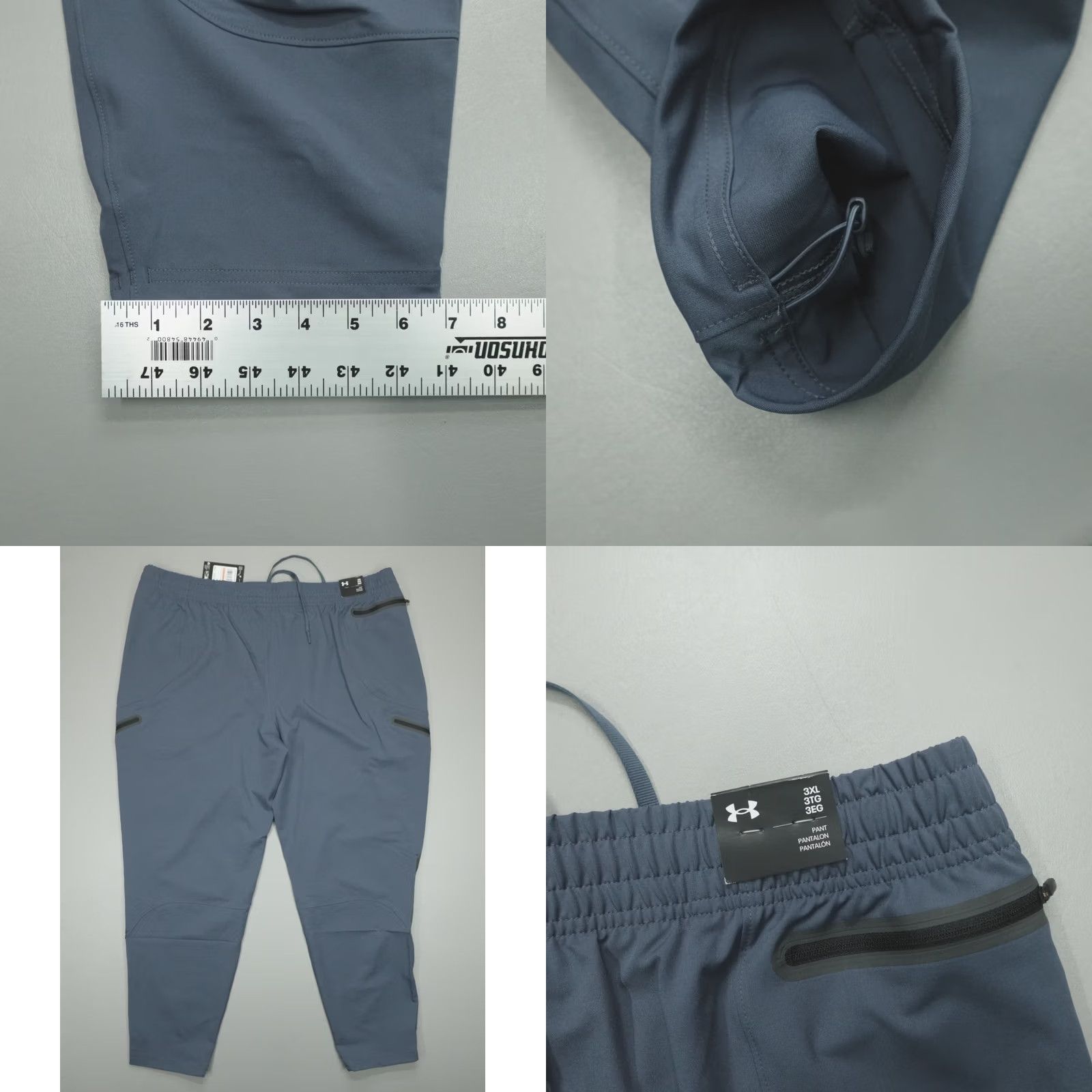 Under Armour Under Armour Unstoppable Cargo Pants Men 3XL Downpour Grey UA Storm Tapered Pants Regular Waist 44in 1390256-044 Size US 39 - 8 Thumbnail