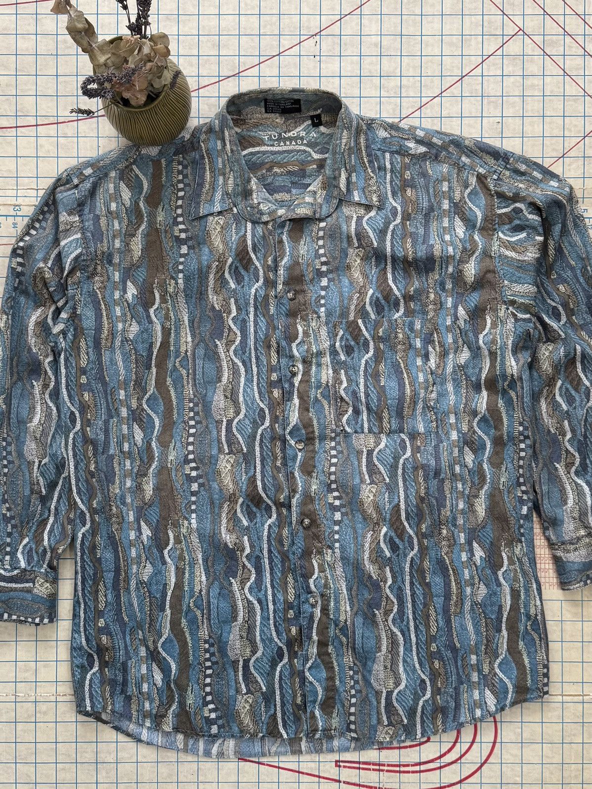 Tundra × Tundra Canada Tundra Canada Colored Cable Knit Style Button Up Shirt Large Size US L / EU 52-54 / 3 - 3 Thumbnail