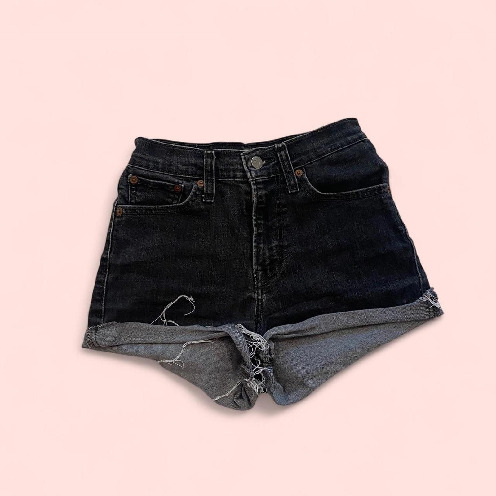 Levi's Levi's black denim shorts Size 42" / US 20 - 5 Thumbnail