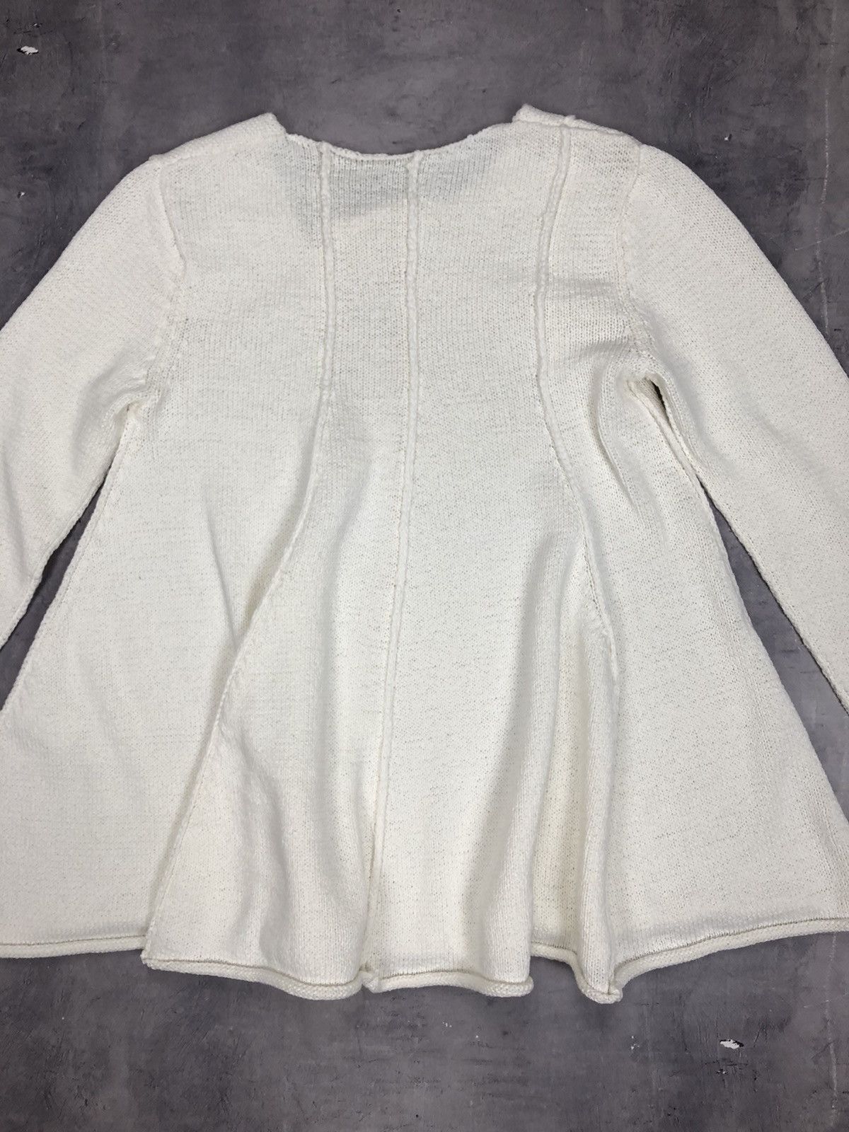 Rundholz Rundholz Black Label Flared Panel Sweater in Off-White Size XS / US 0-2 / IT 36-38 - 11 Thumbnail