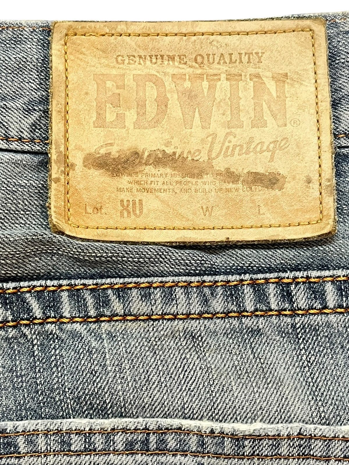 Edwin Vintage Edwin Exclusive Vintage Faded Grunge Denim Size US 34 / EU 50 - 9 Thumbnail