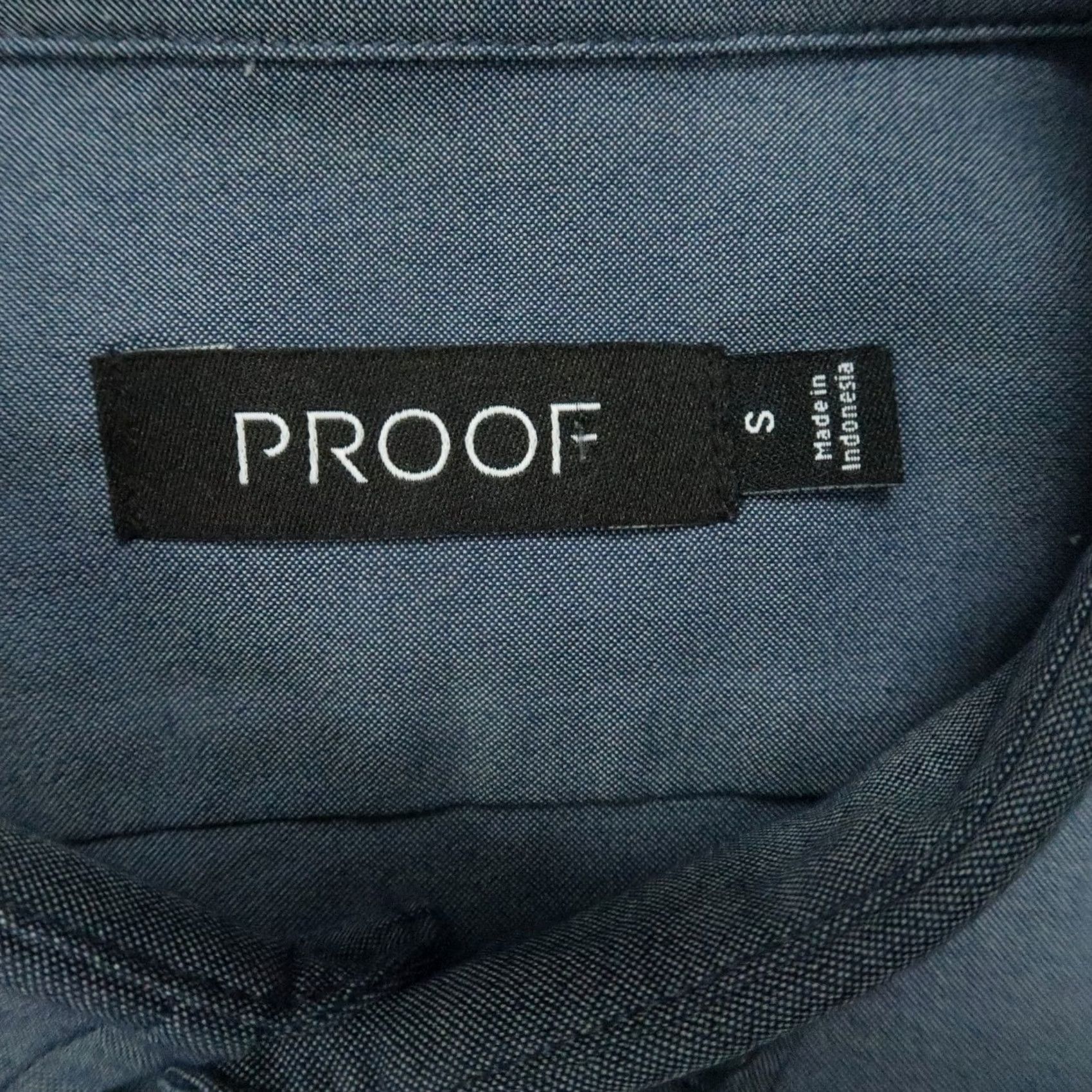 Vintage Proof Shirt Mens Small Blue Long Sleeve Button Down Stretch Huckberry Shirt Size US S / EU 44-46 / 1 - 3 Thumbnail