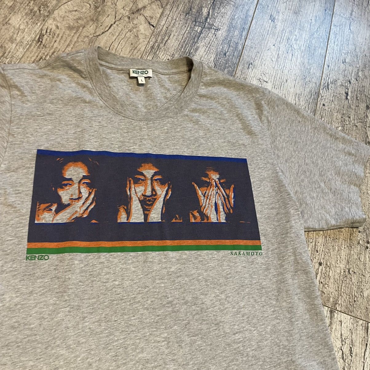 Designer × Japanese Brand × Kenzo Kenzo Paris Sakamoto Faces Geaphic Tee Size US L / EU 52-54 / 3 - 5 Thumbnail