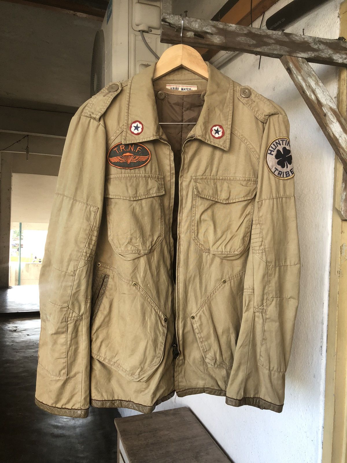 Vintage Vintage Kriff Mayer Hunting Jacket With Leather Size US M / EU 48-50 / 2 - 4 Thumbnail