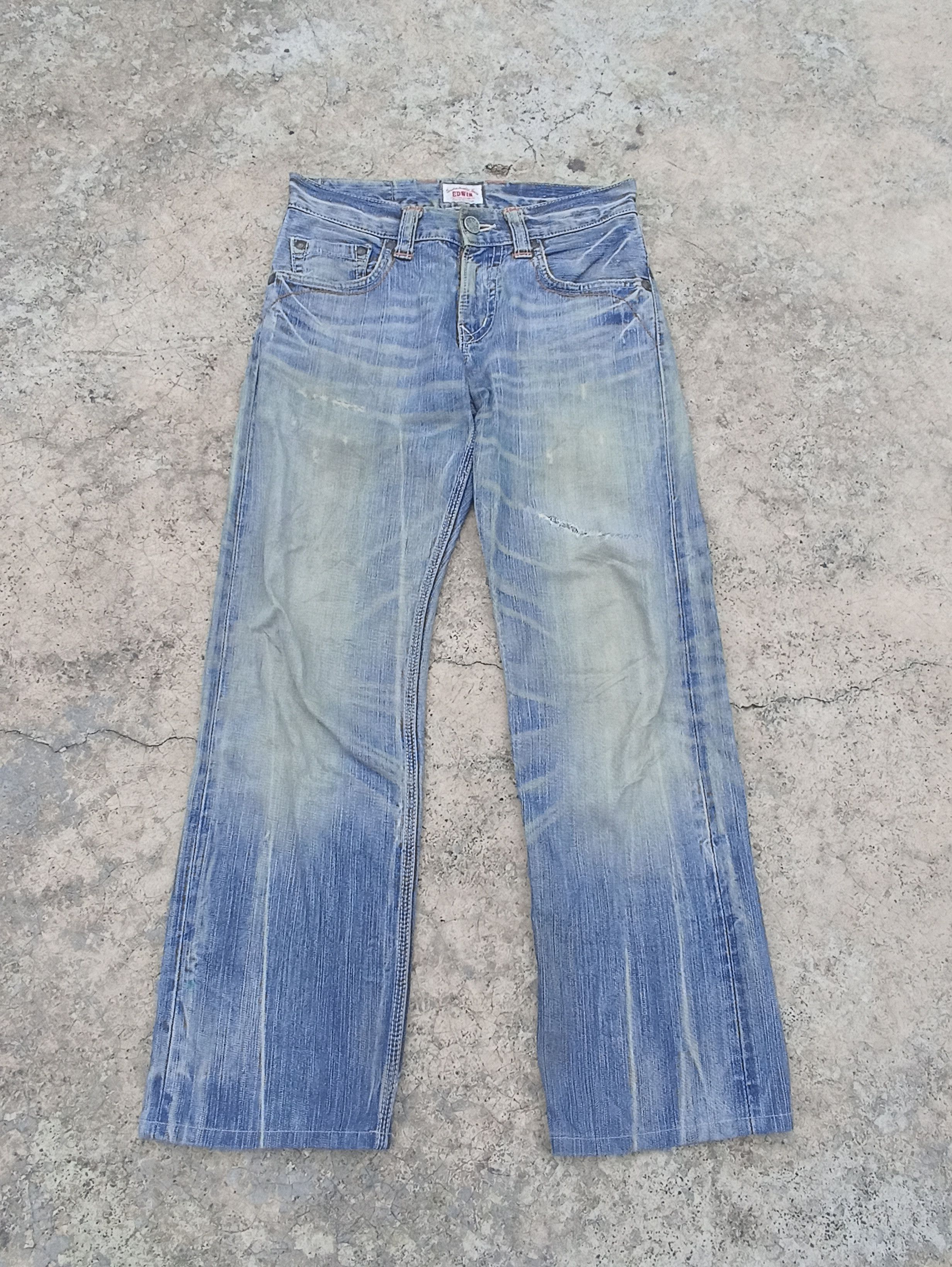 Edwin Vtg Edwin jeans washed LGB Street fashion Edwin Exclusive Size US 32 / EU 48 - 3 Thumbnail