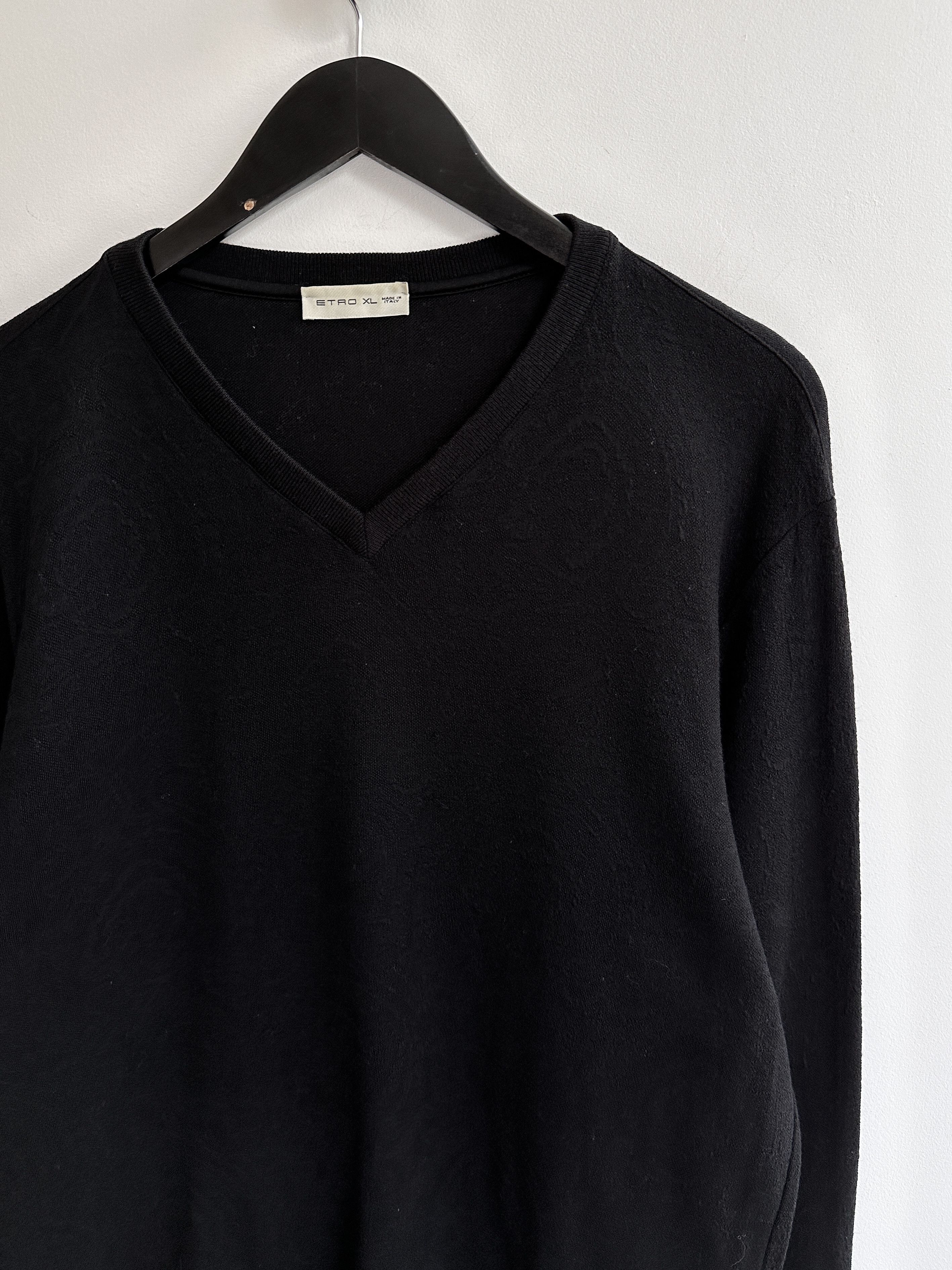 Etro Etro Lana Wool V Neck Sweater Jumper Size US XL / EU 56 / 4 - 2 Thumbnail