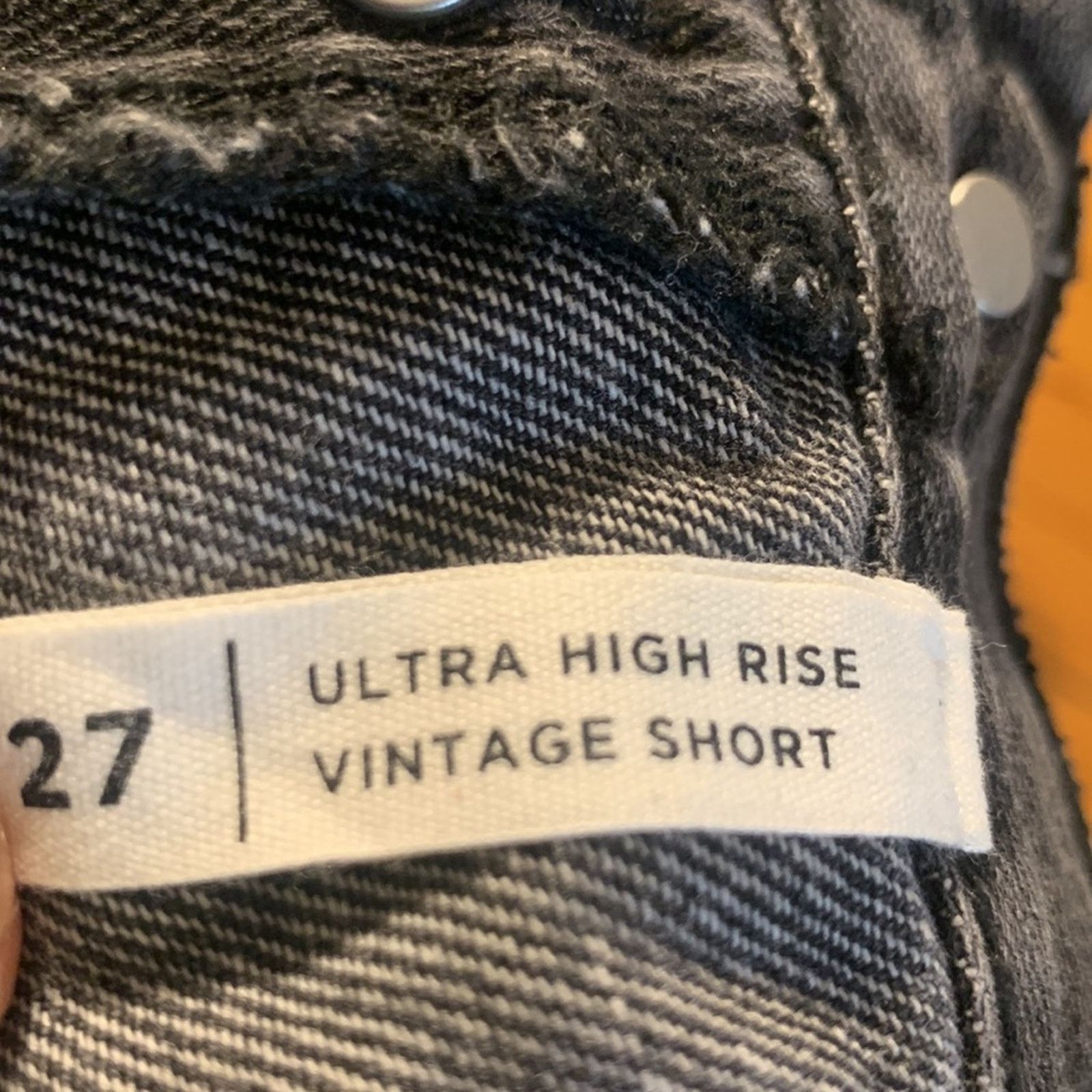 Pacsun Pacsun Y2K Ultra Highrise Vintage Shorts Black Denim Size 27" / US 4 / IT 40 - 6 Thumbnail
