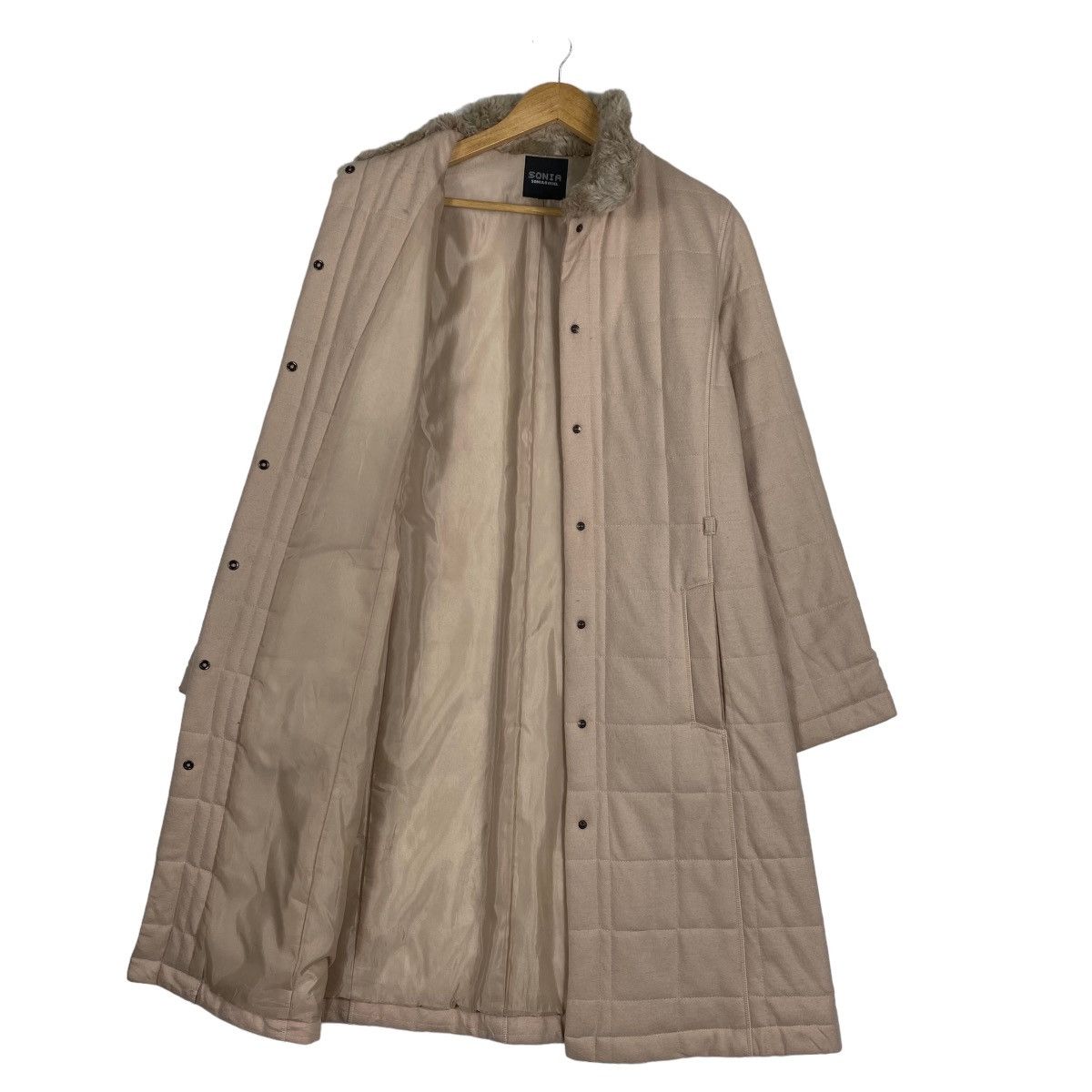 Japanese Brand Sonia Rykiel Homme Fur Collar Long Jacket Size US M / EU 48-50 / 2 - 9 Thumbnail