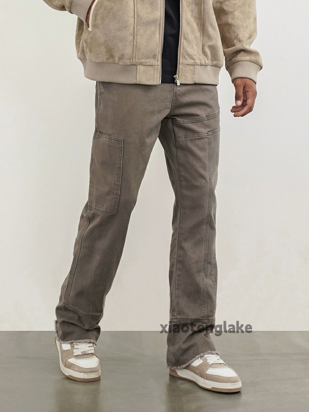 Designer × Japanese Brand × Vintage utility patchwork washed faded yuppie flared pants Size US 32 / EU 48 - 7 Thumbnail