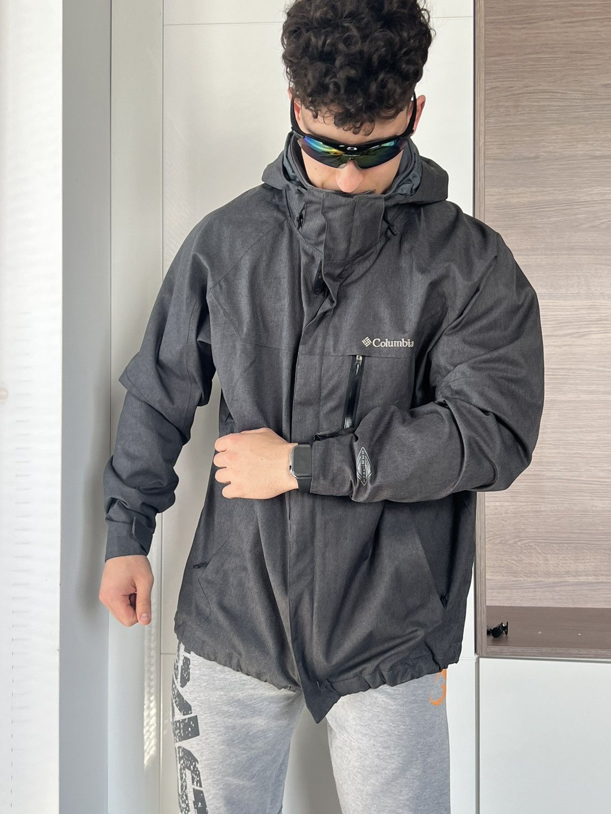 Columbia Vintage Colombia Titanium Omni Tech Heavy Jacket
