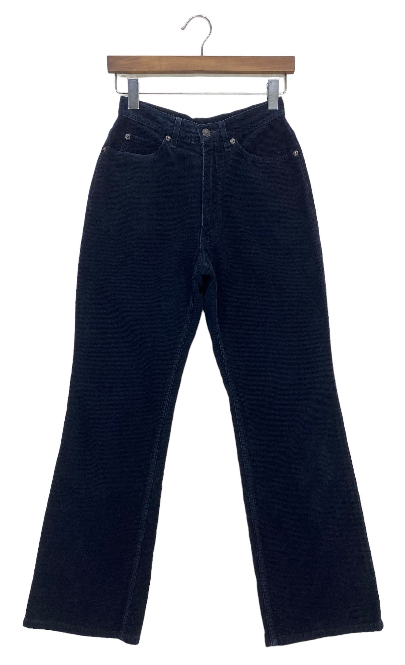 image of Art x Levis Levi's Black 857 Corduroy Pants High Waisted Mom Jeans, Women's (Size 25)
