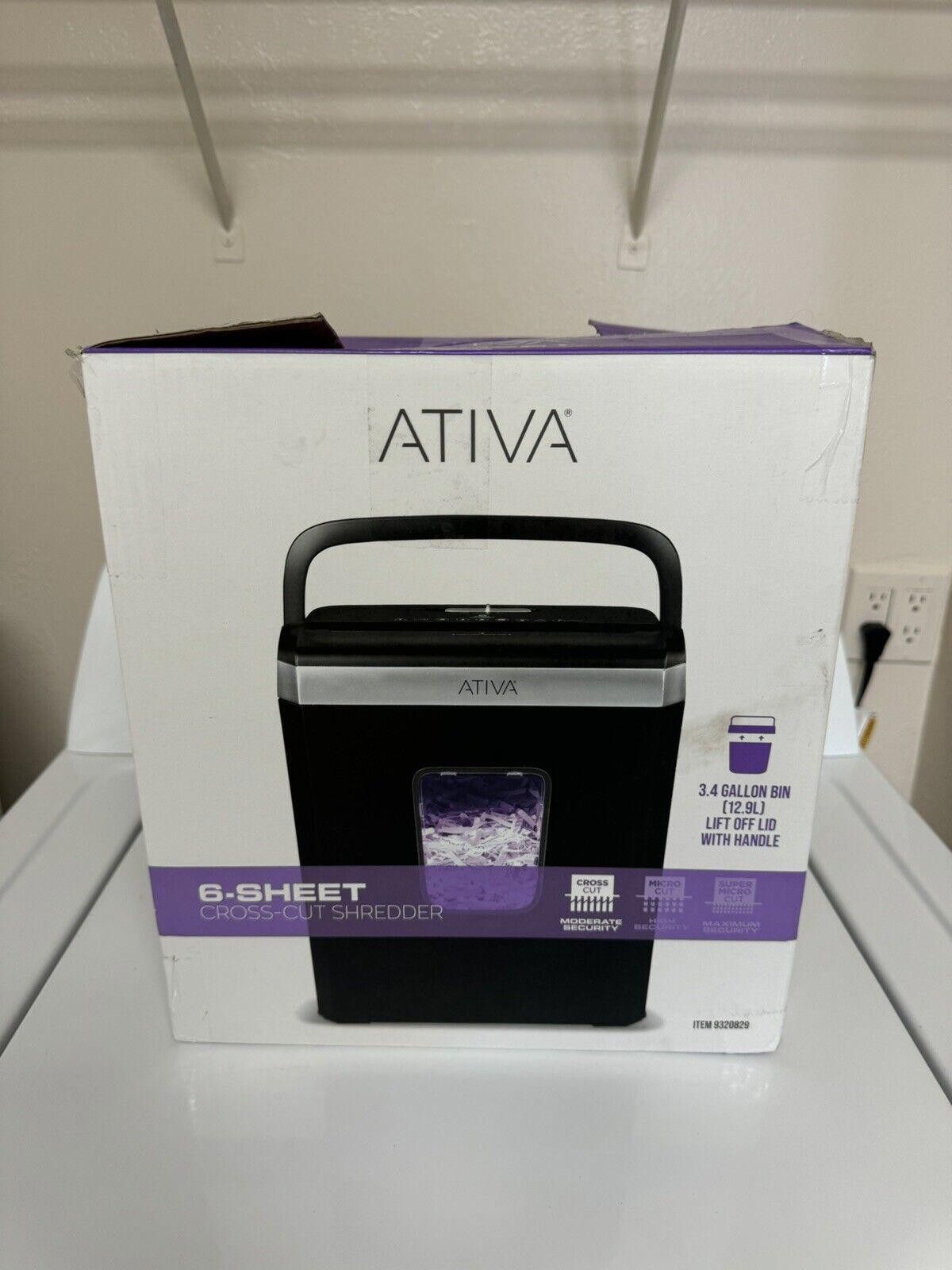 Other Ativa A06CC19 6-Sheet Cross-Cut Shredder, 3.4 Gallon Bin Size ONE SIZE - 1 Thumbnail