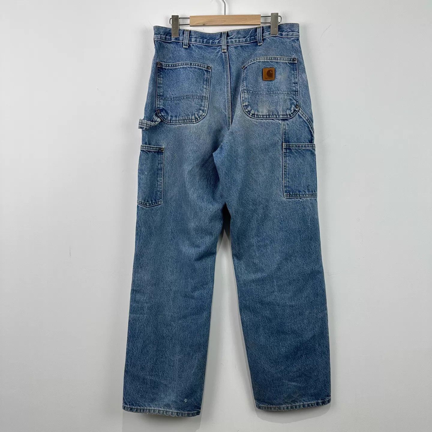 Carhartt Carhartt B73 Washed Distressed Carpenter 33x32 Size US 33 - 2 Thumbnail