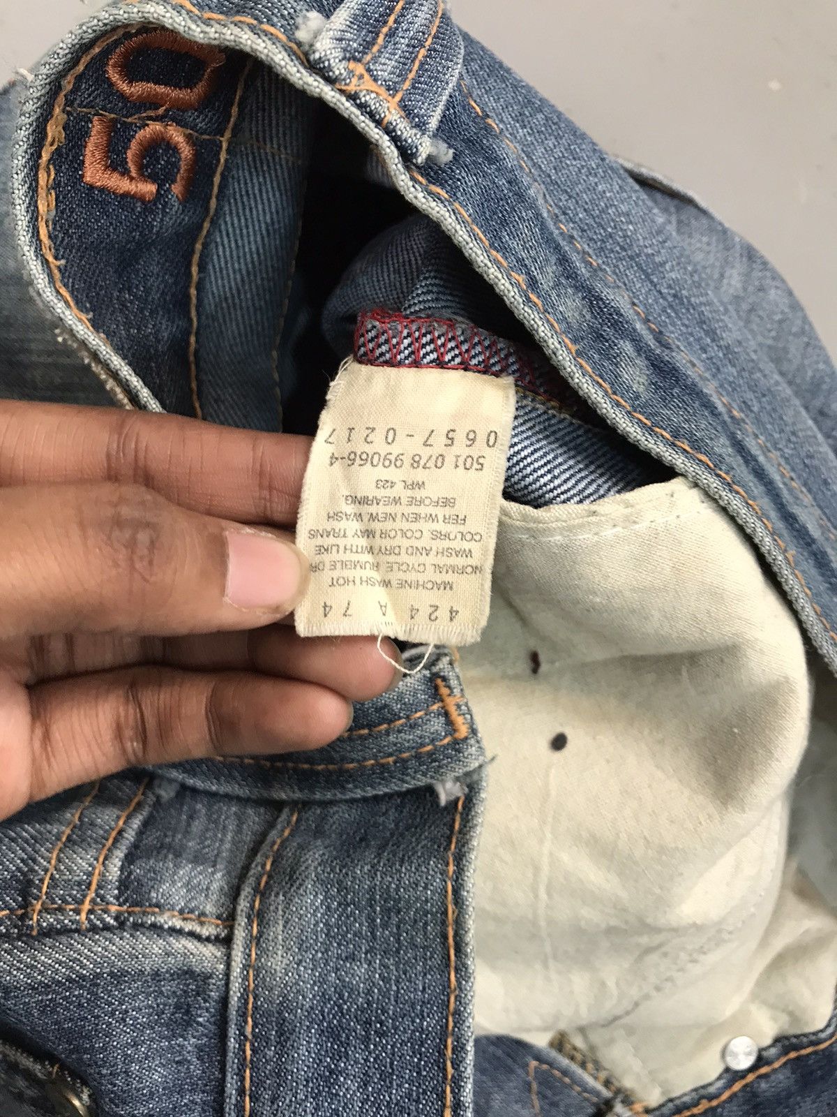 Levi's × Vintage Vintage Levi’s Strauss & co. Red tab 501 denim Size US 30 / EU 46 - 6 Thumbnail