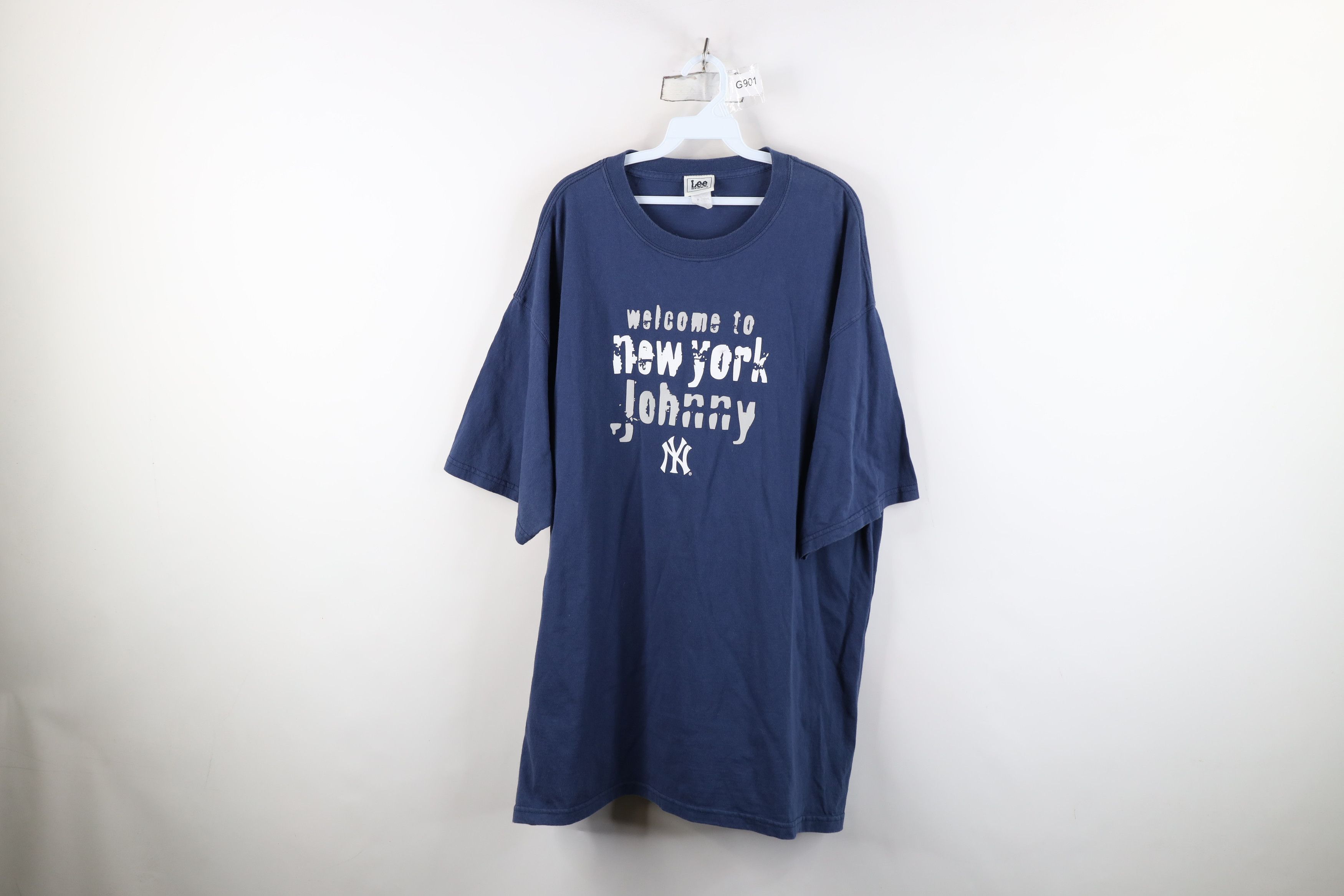 Vintage Vintage Johnny Damon New York Yankees Baseball T-Shirt Blue Size US XXL / EU 58 / 5 - 1 Thumbnail