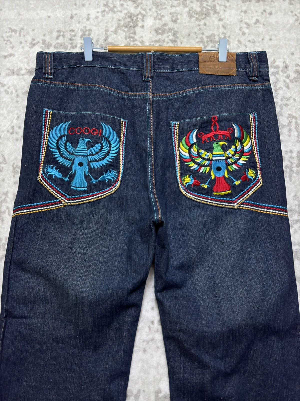 Coogi Vintage Coogi Australia Egyptian Eagle Embroidered Hip Hop Size US 39 - 8 Thumbnail