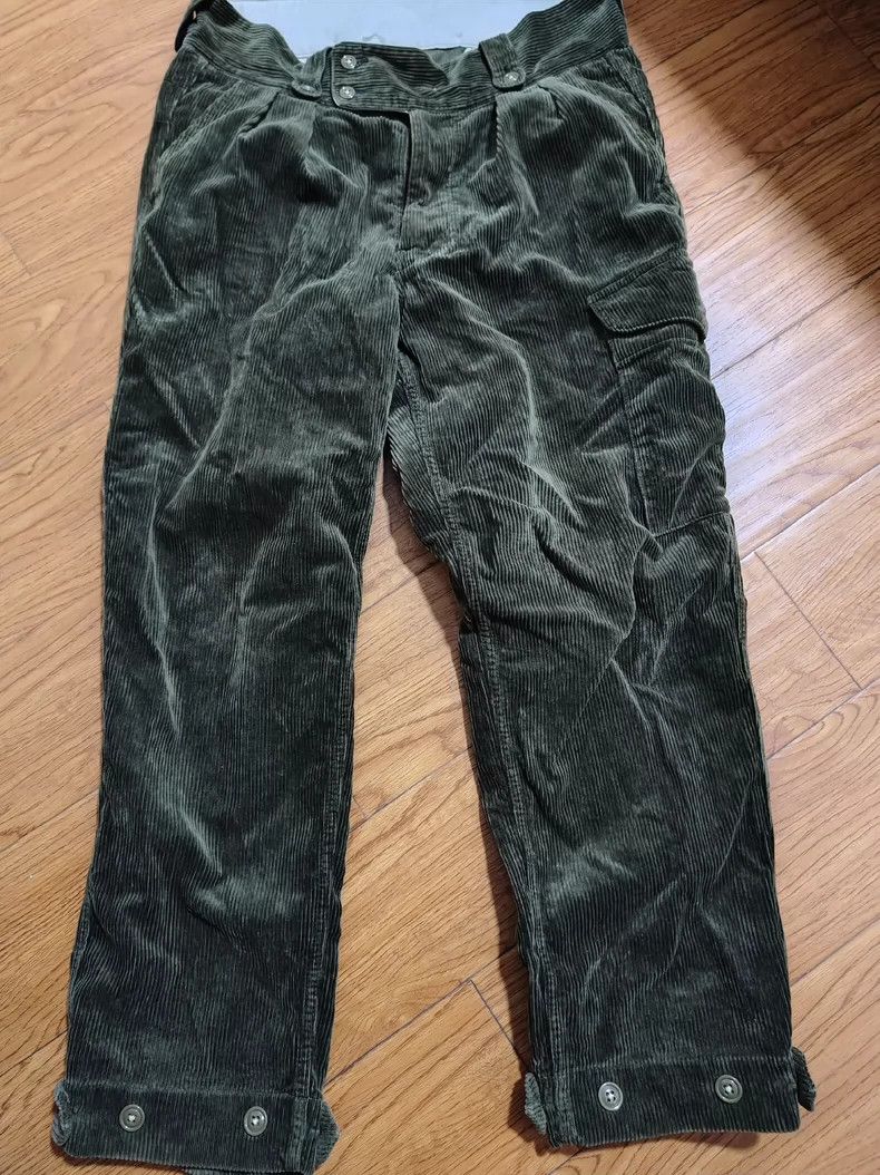 Freewheelers Green Corduroy Pants in Size 34-34 Size US 34 / EU 50 - 1 Thumbnail