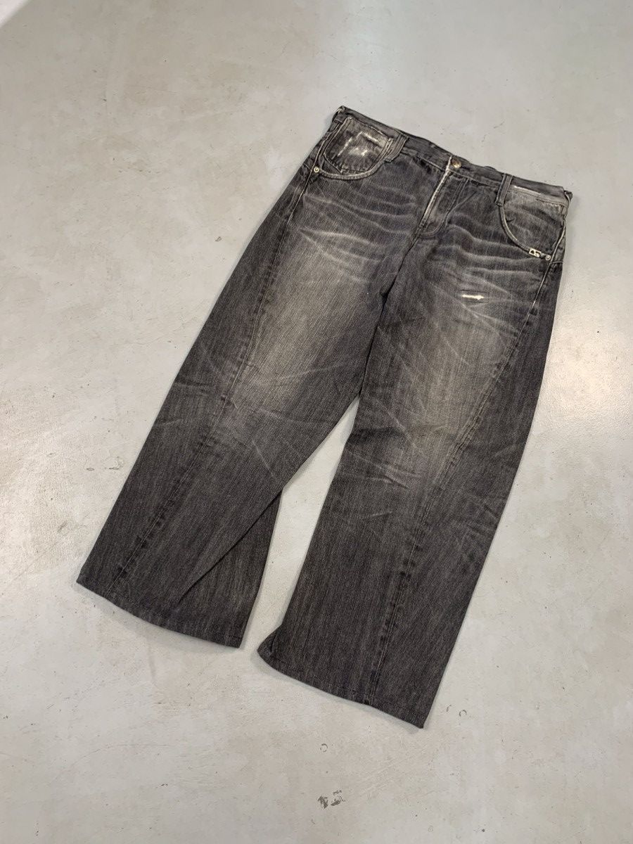 Vintage Vintage Evisu inspired SpellOut printed denim Size US 38 / EU 54 - 2 Thumbnail