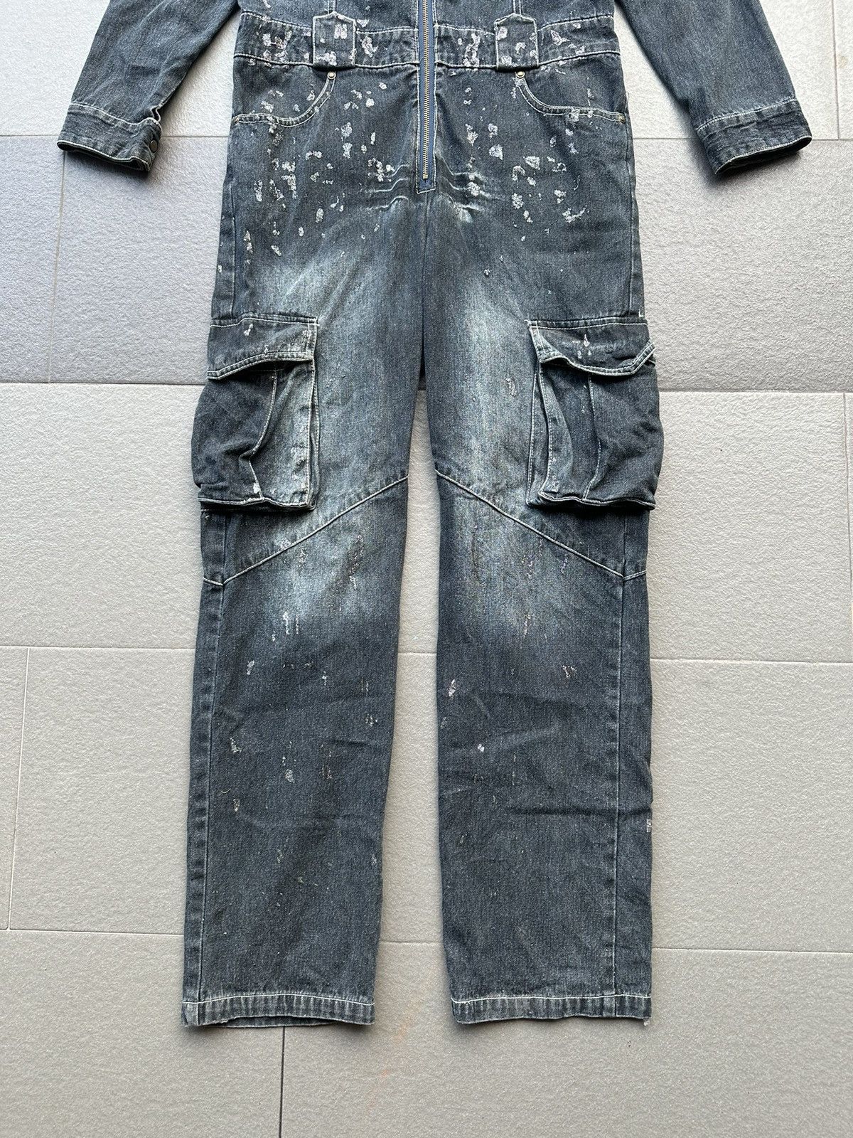 LOWBOX 2000s Lowbox American Work Style Denim Coveralls Size US 32 / EU 48 - 5 Thumbnail