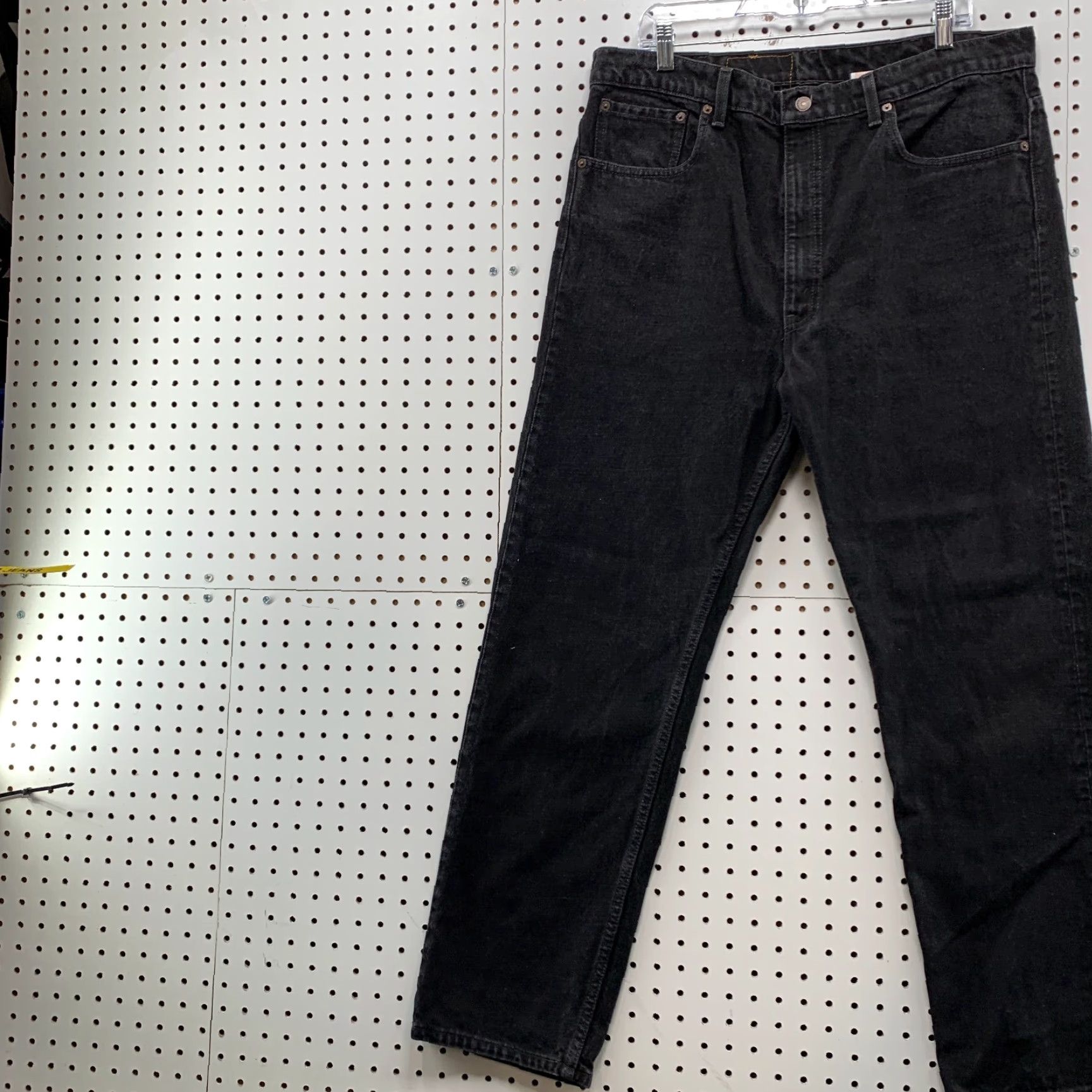 Levi's VINTAGE Levi's 505 Jeans Men’s 38x30 Regular Straight Black Denim USA 90s Mens Jeans Size US 38 / EU 54 - 3 Thumbnail